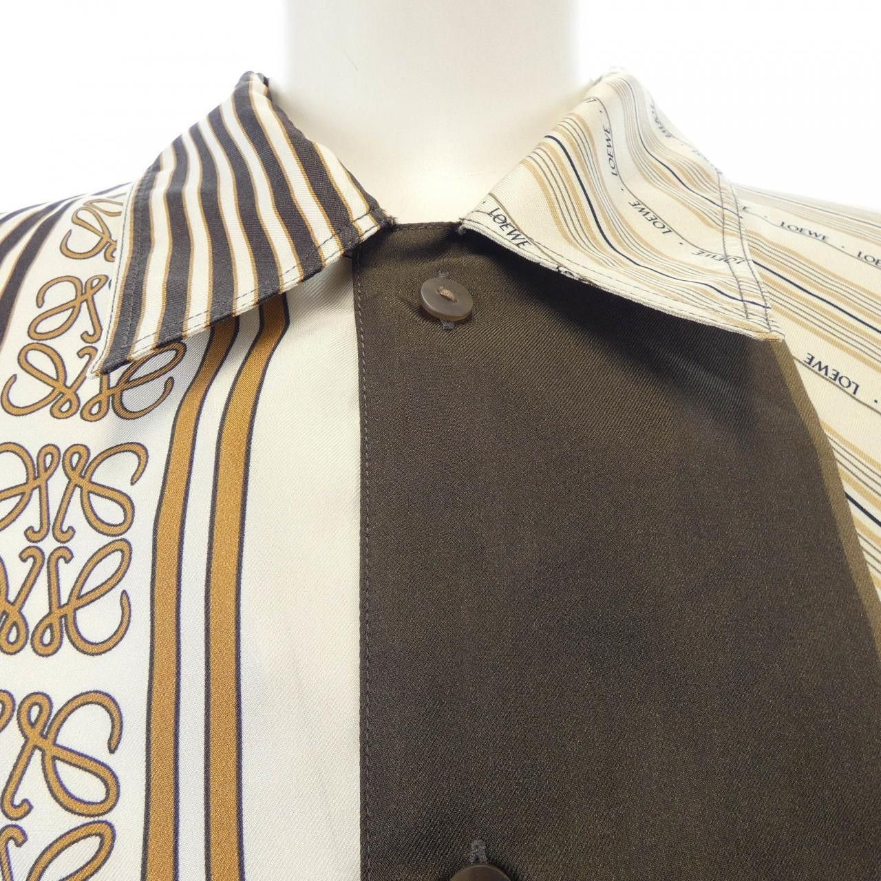 Loewe Loewe Loewe S/S Shirt Silk Shirt Textile Dress Shirt H616Y05X53 DUTY FREE for USA Size ONE SIZE - 5 Thumbnail