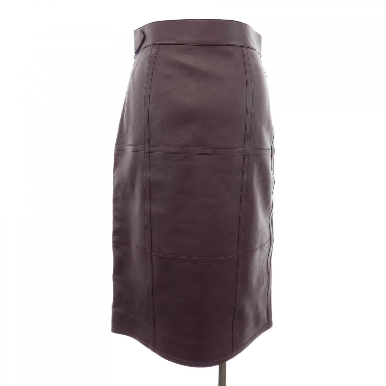 Hermes Hermes Hermes Lamb Leather Skirt Leather Skirts DUTY FREE for USA Size ONE SIZE - 2 Thumbnail