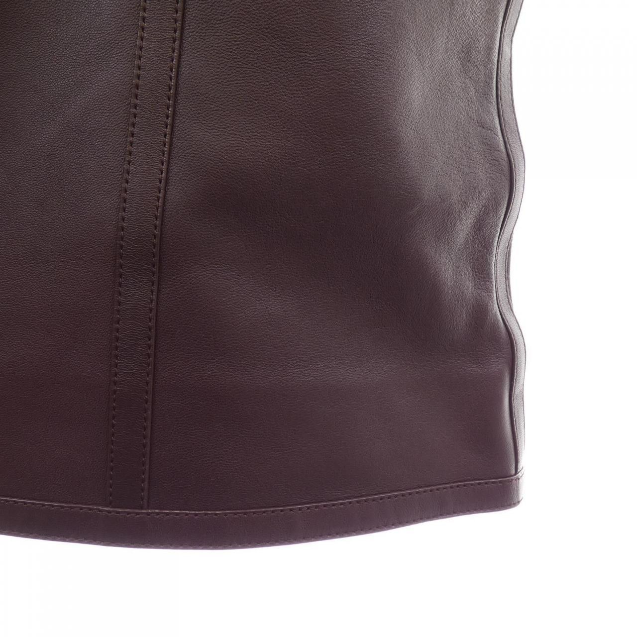 Hermes Hermes Hermes Lamb Leather Skirt Leather Skirts DUTY FREE for USA Size ONE SIZE - 6 Thumbnail