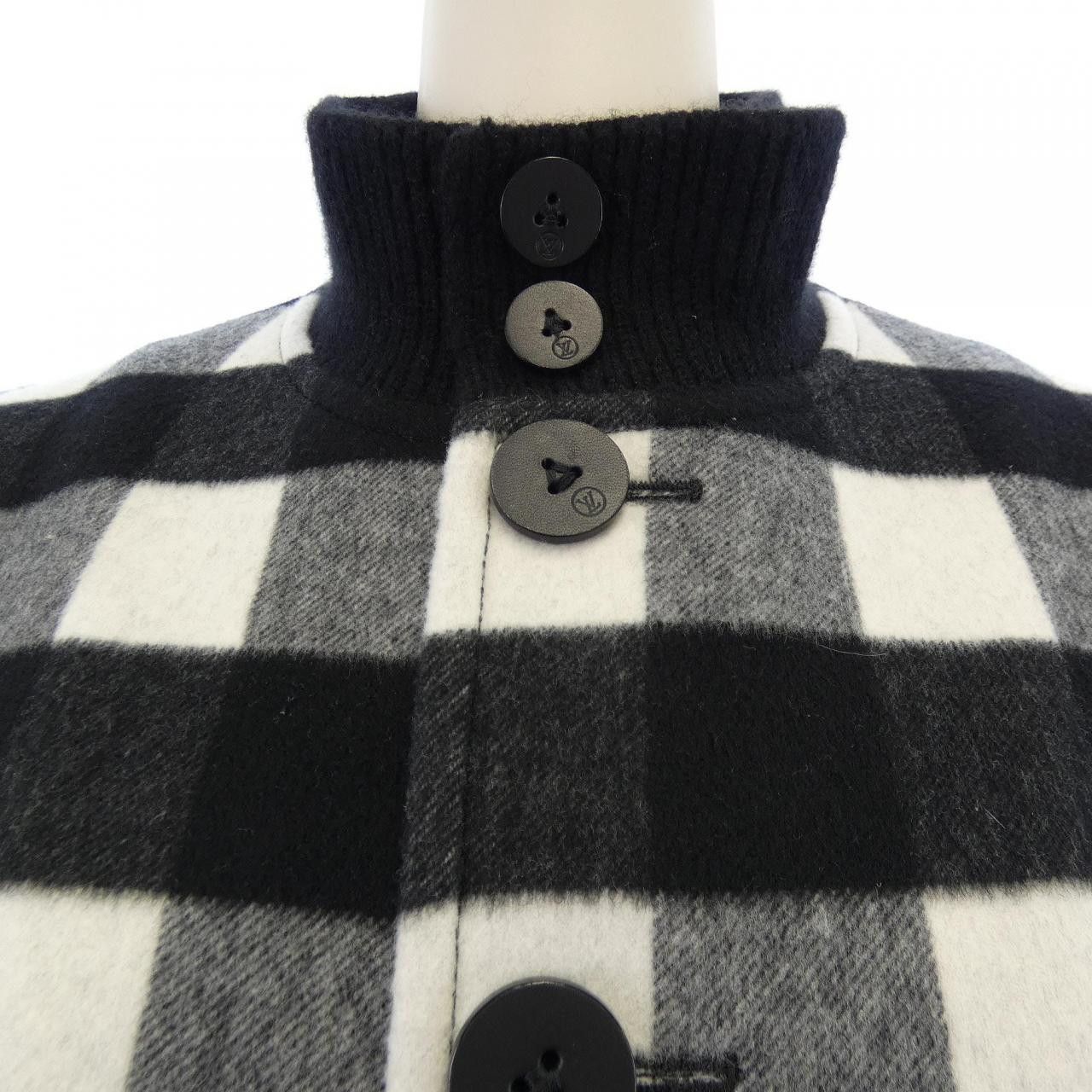 Louis Vuitton Louis Vuitton Louis Vuitton Sleeveless Check Bomber Jacket Cashmere Blend Vest Textile Outerwear FTVE62B09 DUTY FREE for USA Size ONE SIZE - 5 Thumbnail