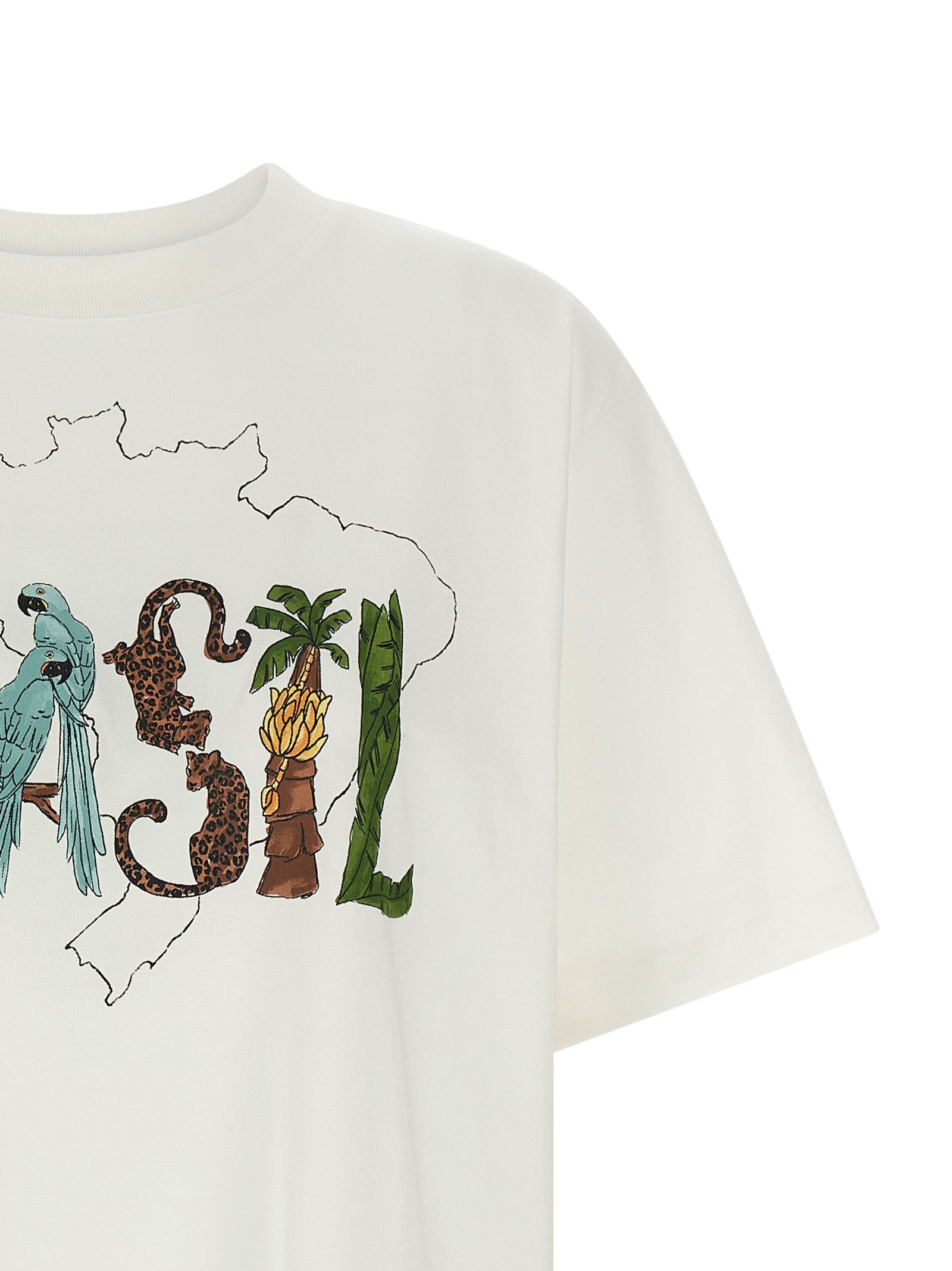 Farm Rio 'Off-White Brasil' T-shirt Size XS / US 0-2 / IT 36-38 - 3 Thumbnail