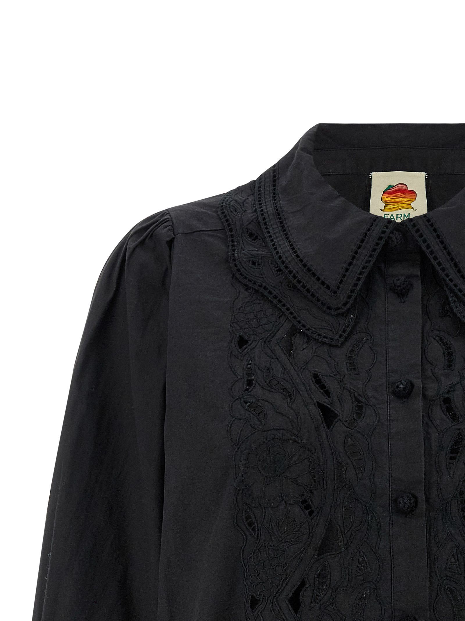 Farm Rio 'Black embroidered' shirt Size M / US 6-8 / IT 42-44 - 3 Thumbnail