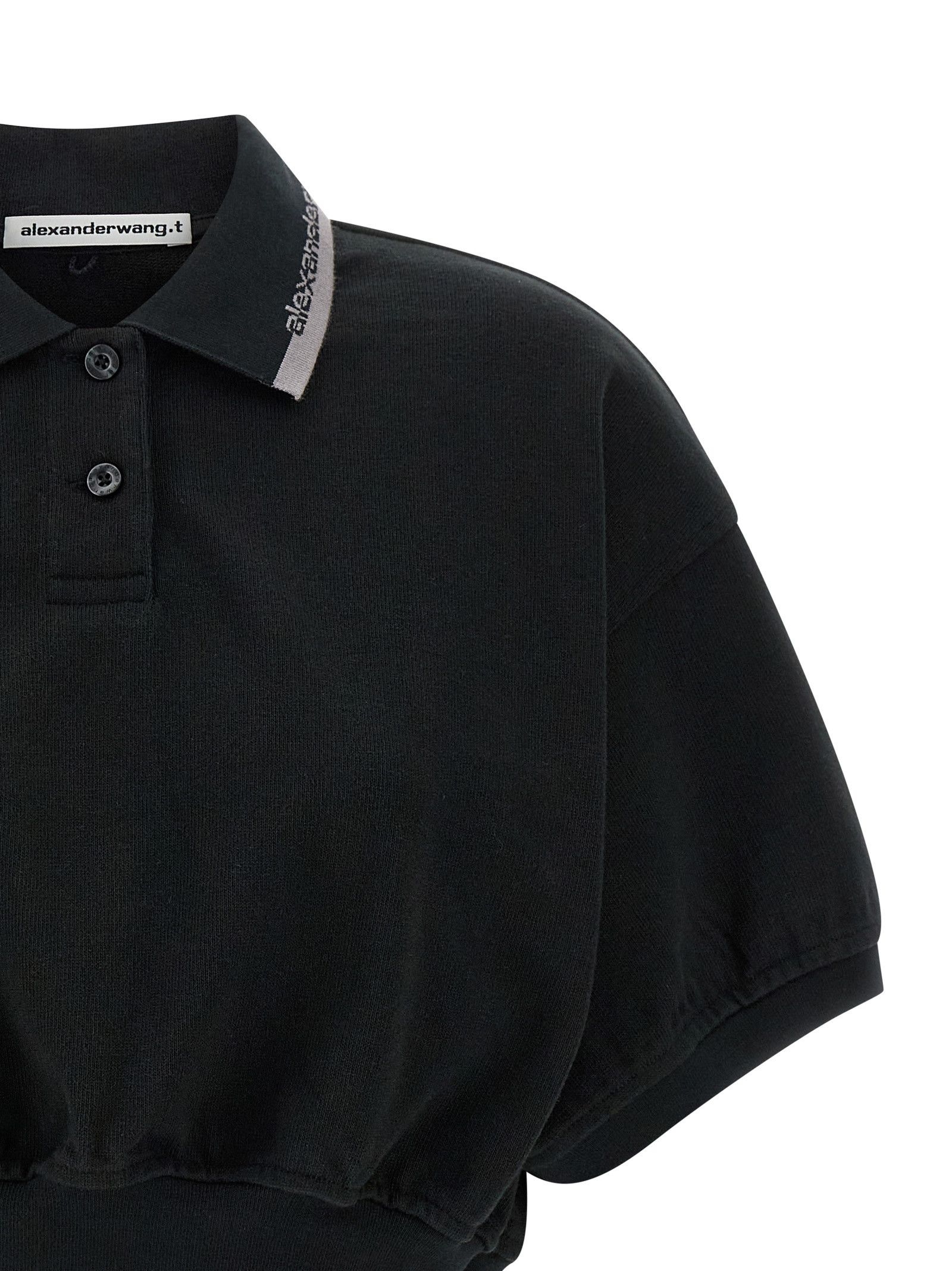 T by Alexander Wang Intarsia collar polo shirt Size S / US 4 / IT 40 - 3 Thumbnail