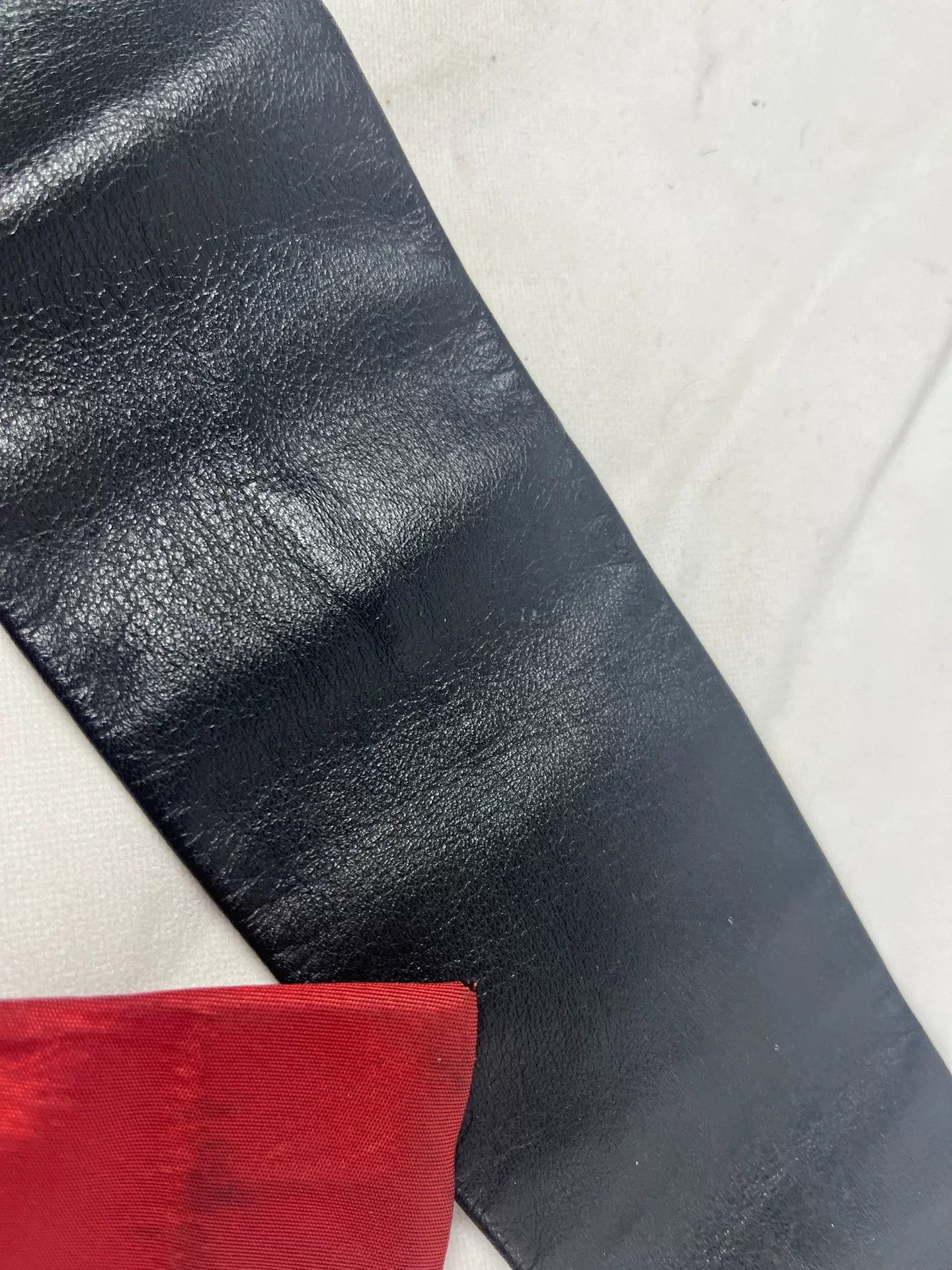 Comme des Garcons Comme des Garçons Homme Plus Leather Tie Size ONE SIZE - 5 Thumbnail