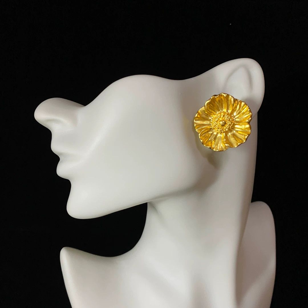 Kenzo KENZO Vintage Flower Earrings Size ONE SIZE - 2 Thumbnail