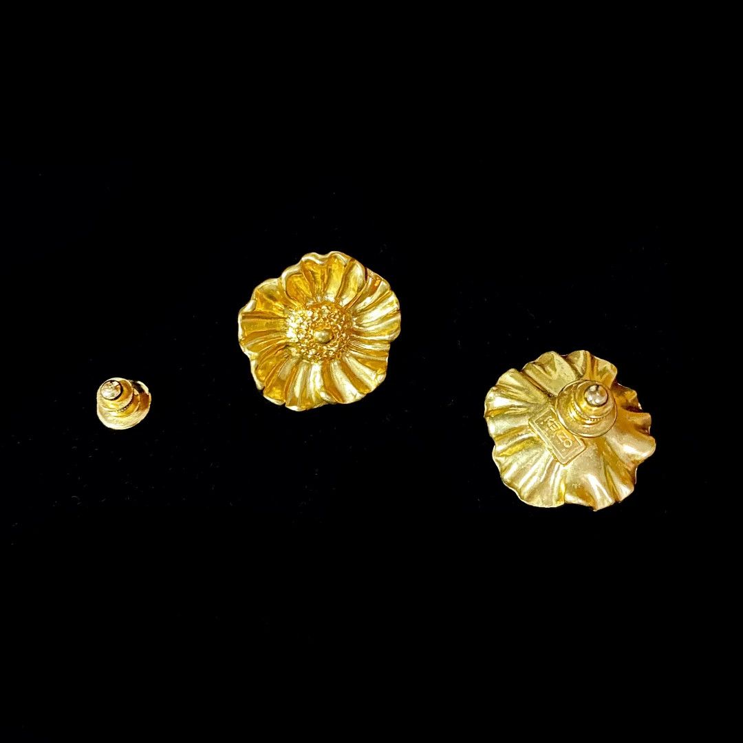 Kenzo KENZO Vintage Flower Earrings Size ONE SIZE - 4 Thumbnail
