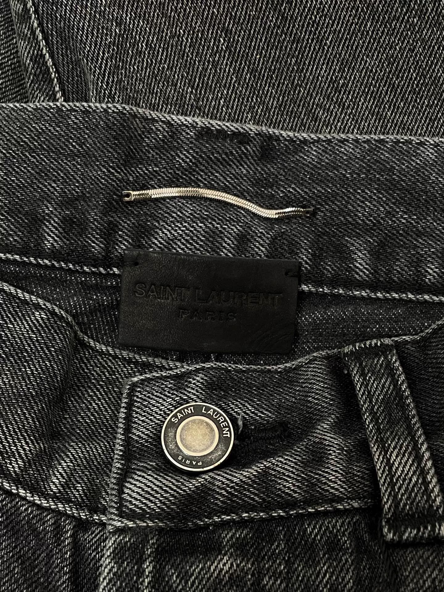 Saint Laurent Paris Saint Laurent Straight Leg Jeans Size US 31 - 4 Thumbnail