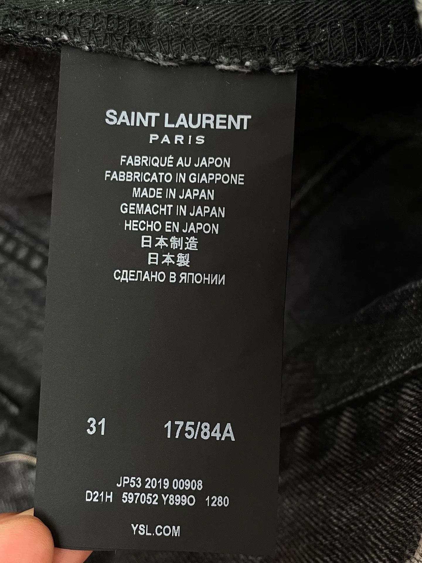 Saint Laurent Paris Saint Laurent Straight Leg Jeans Size US 31 - 6 Thumbnail