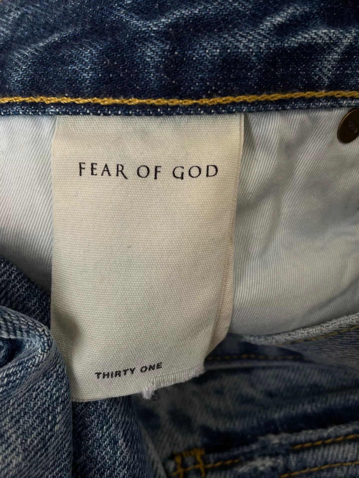 Fear of God Fear of God Jeans with Zip Hem Size US 31 - 6 Thumbnail
