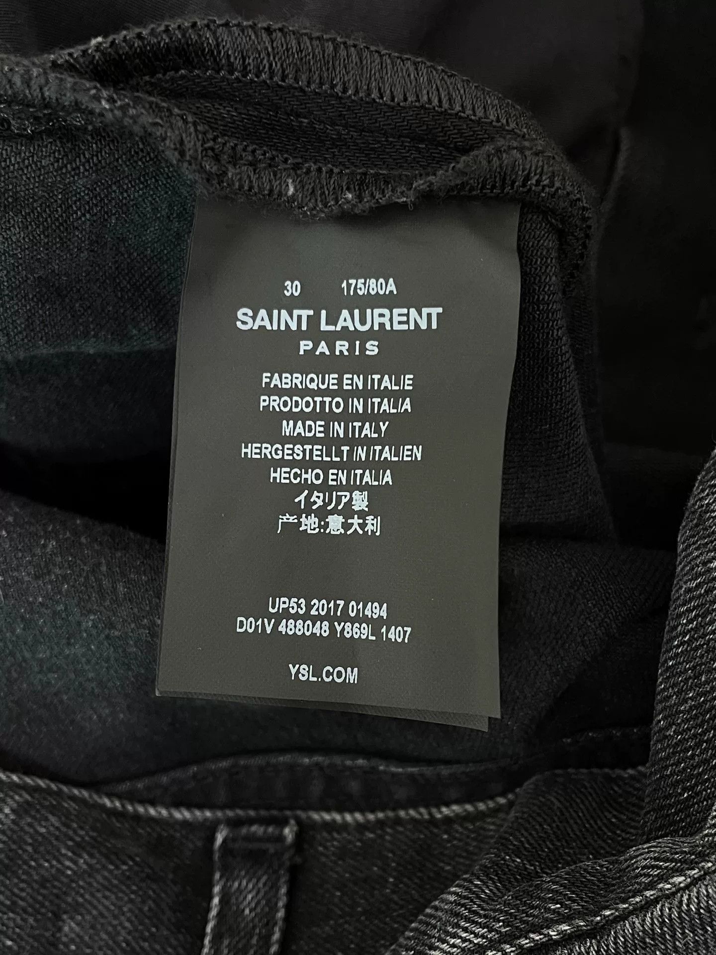 Saint Laurent Paris Saint Laurent Straight Jeans Size US 30 / EU 46 - 5 Thumbnail