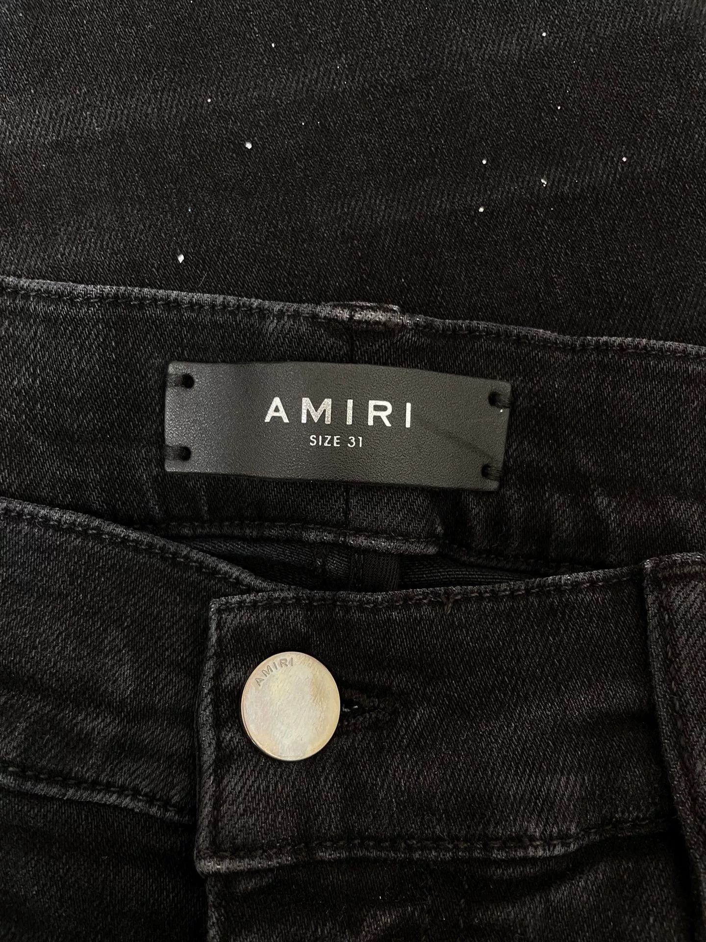 Amiri Amiri 18th Season Splatter Ink Black Jeans Size US 31 - 3 Thumbnail