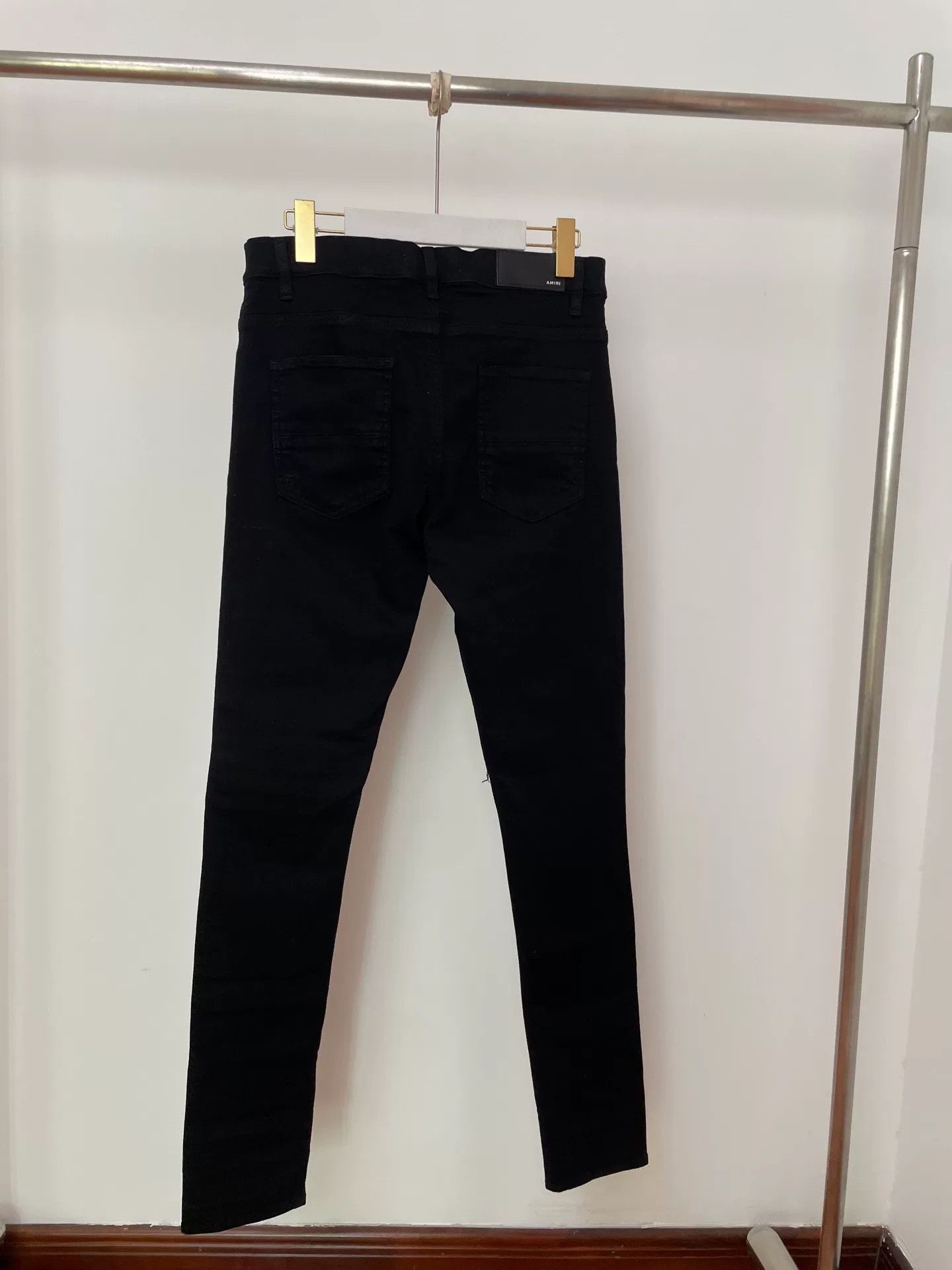 Amiri Amiri Black Paisley Patchwork Distressed Jeans Size US 32 / EU 48 - 2 Thumbnail