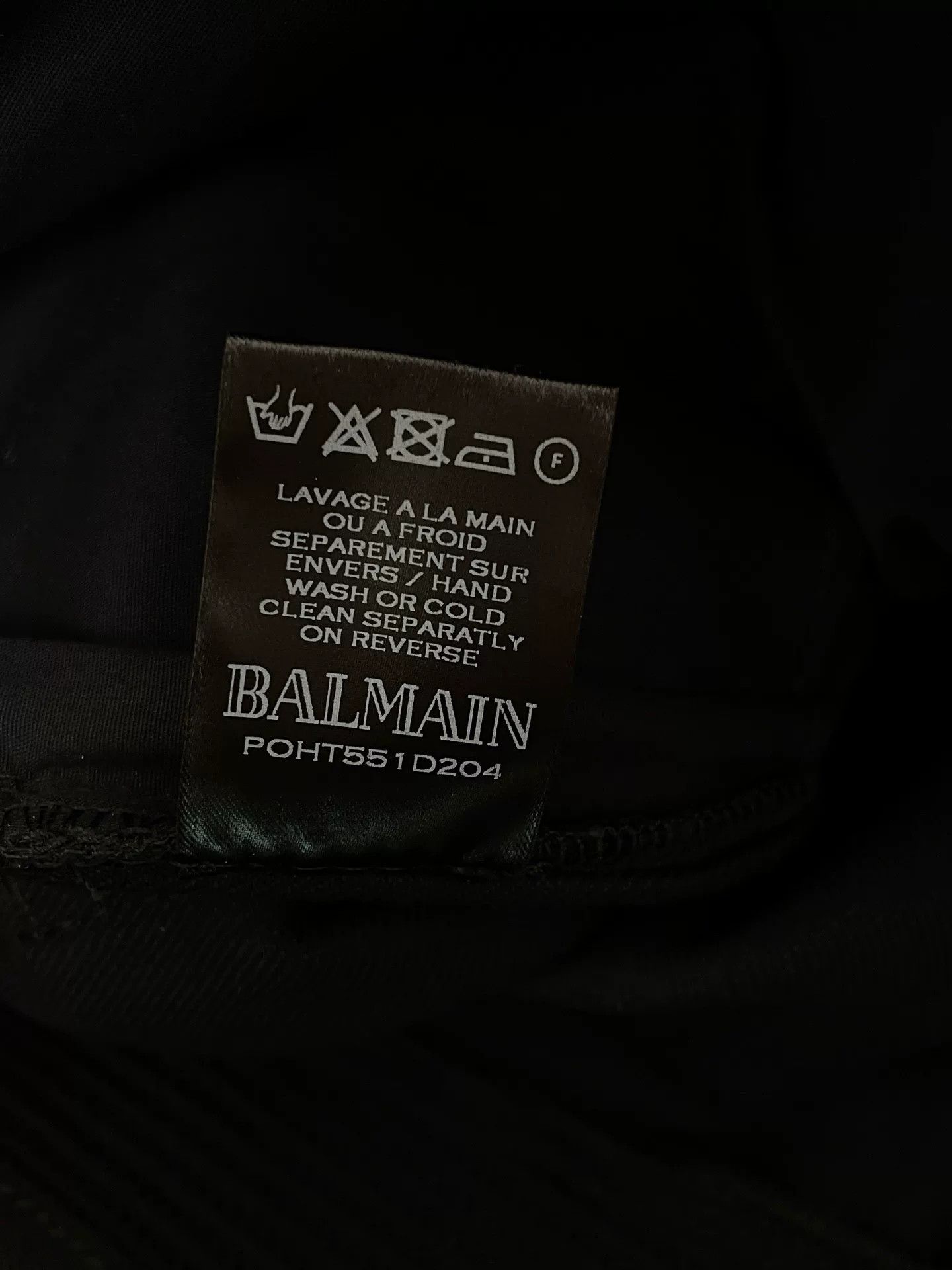 Balmain Balmain Leather Panel Biker Jeans Size US 30 / EU 46 - 4 Thumbnail