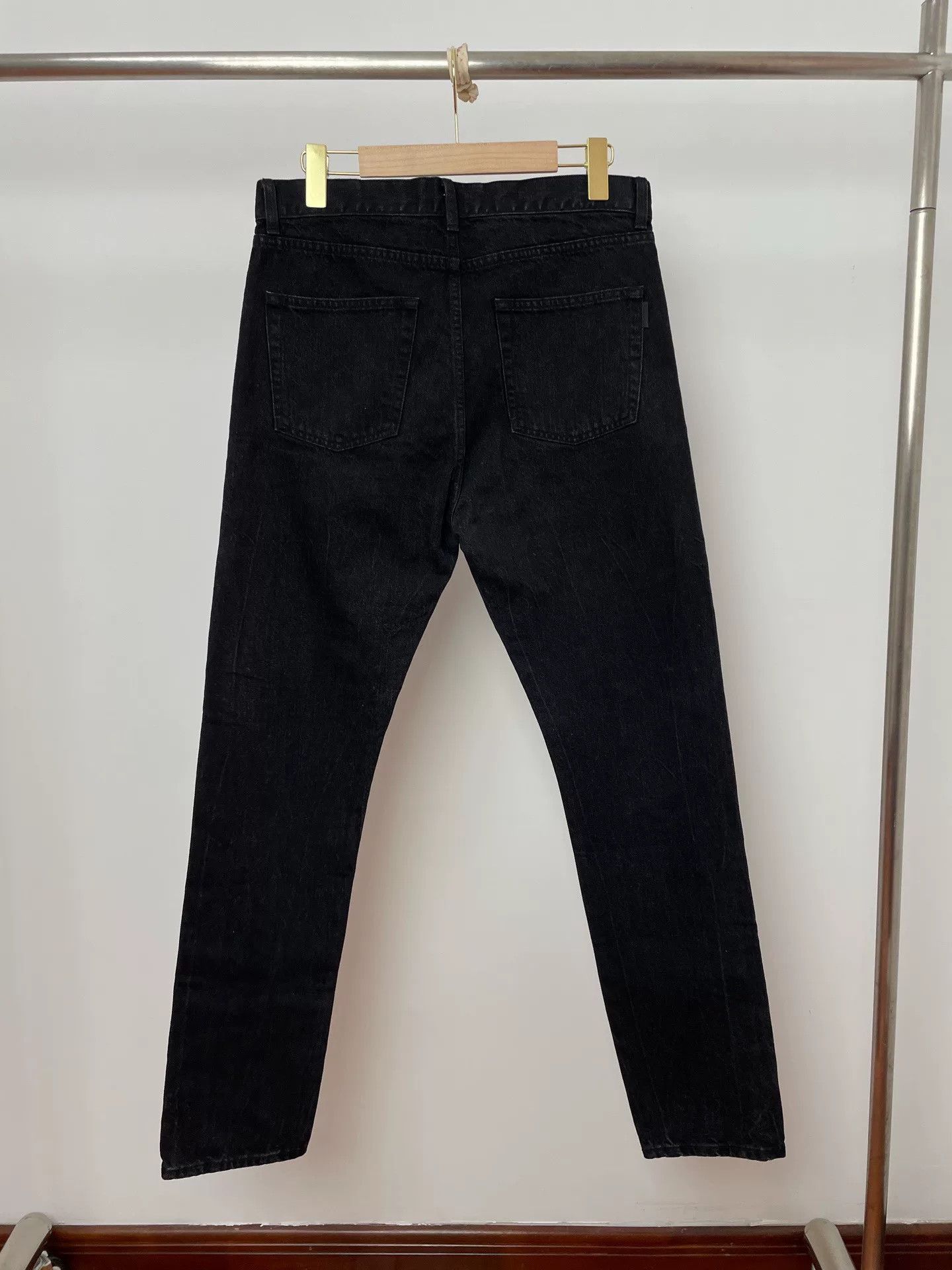 Saint Laurent Paris Saint Laurent D20 Black Classic Jeans Size US 31 - 2 Thumbnail