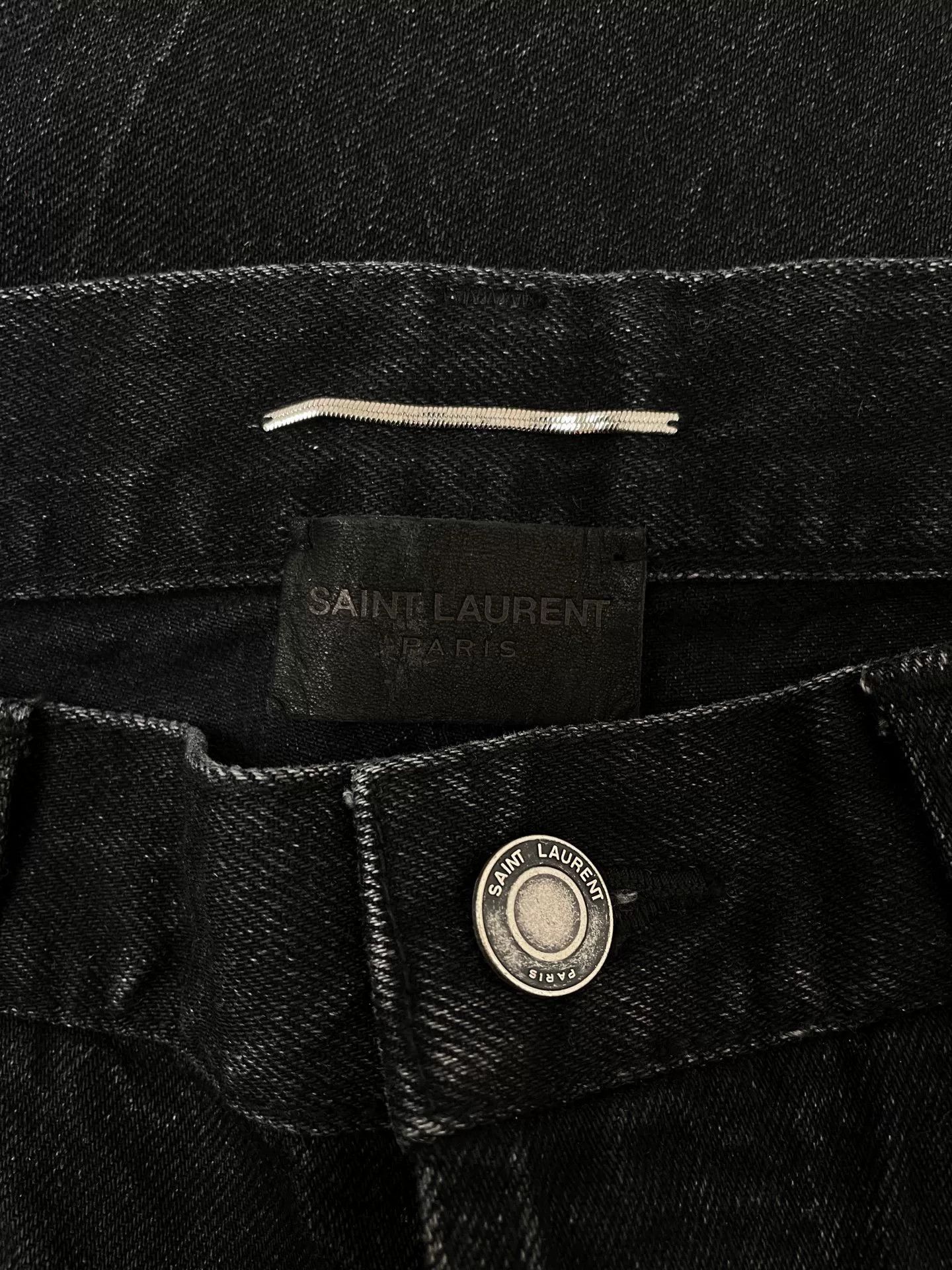 Saint Laurent Paris Saint Laurent D20 Black Classic Jeans Size US 31 - 3 Thumbnail