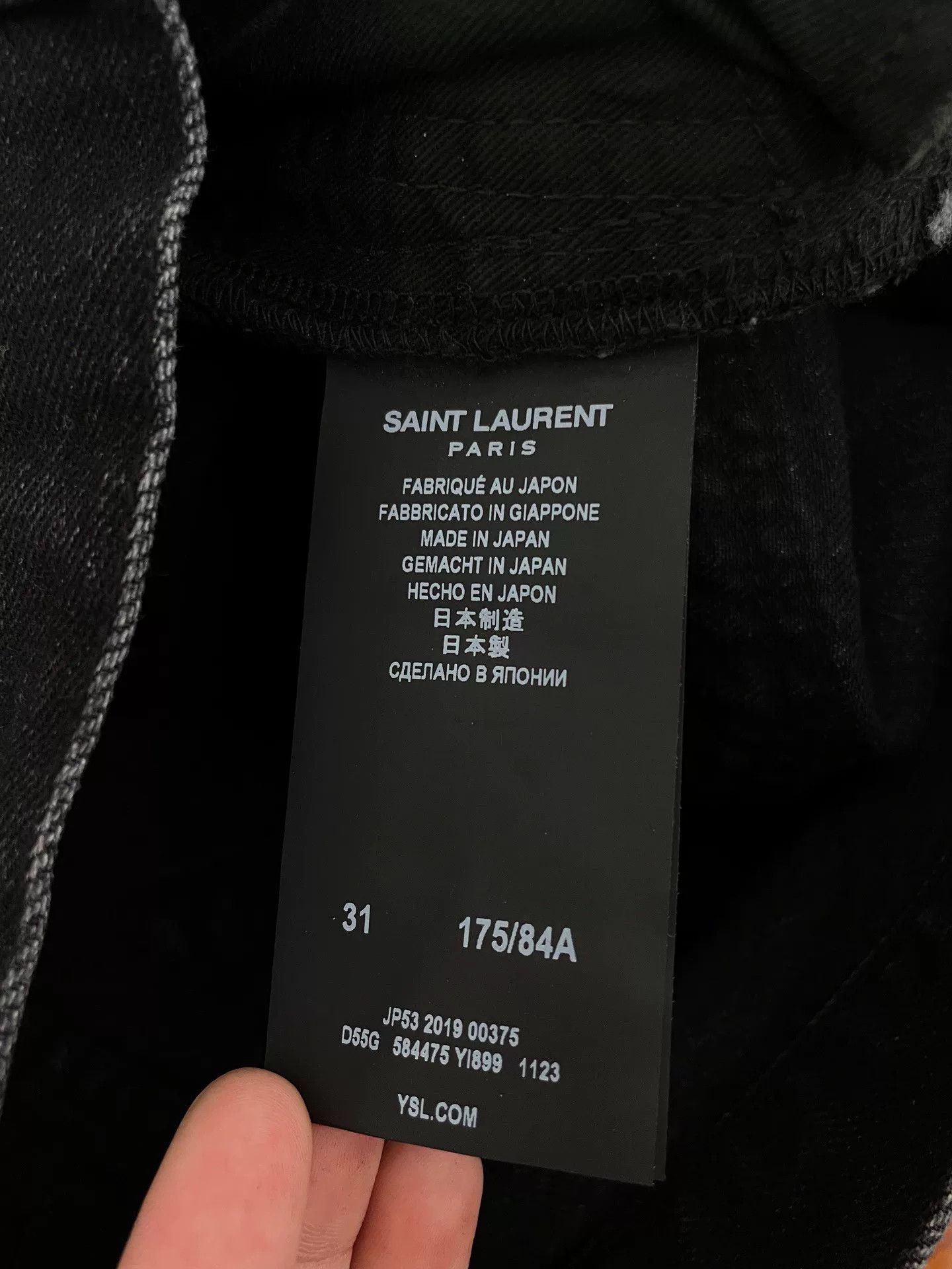Saint Laurent Paris Saint Laurent D20 Black Classic Jeans Size US 31 - 5 Thumbnail