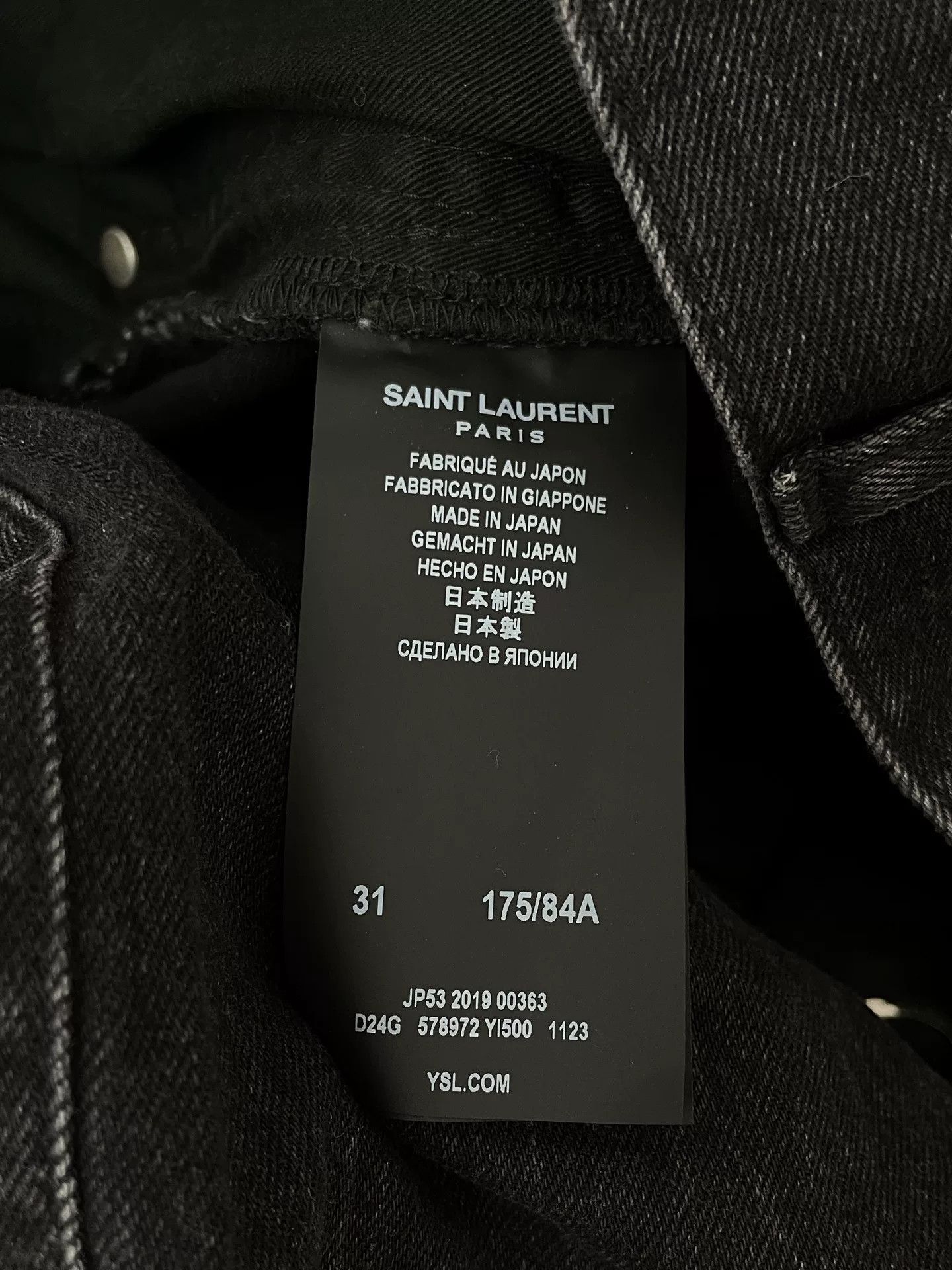 Saint Laurent Paris Saint Laurent SLP Straight Jeans Size US 31 - 5 Thumbnail