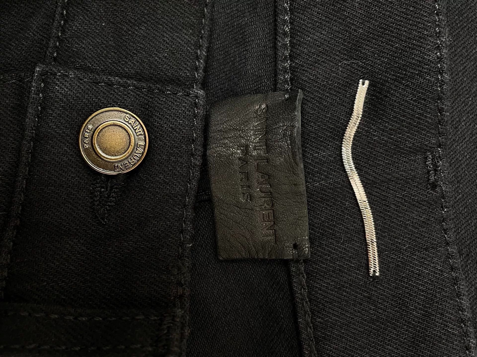 Saint Laurent Paris Saint Laurent D02 Black Jeans Size US 31 - 4 Thumbnail