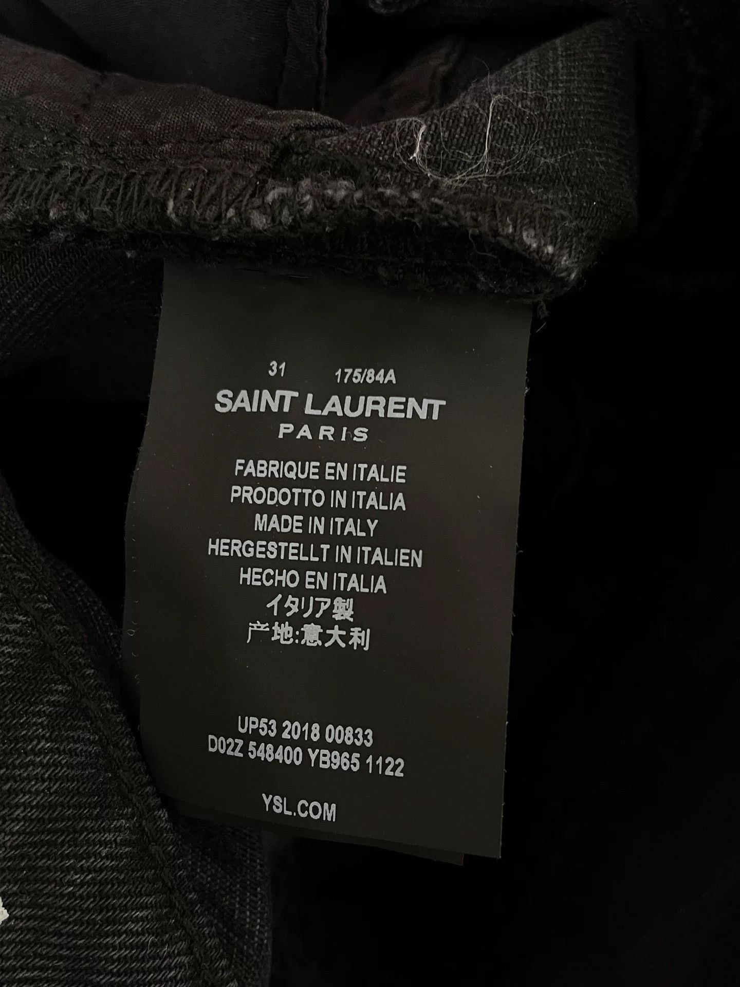 Saint Laurent Paris Saint Laurent SLP D02 Straight Jeans Size US 31 - 5 Thumbnail