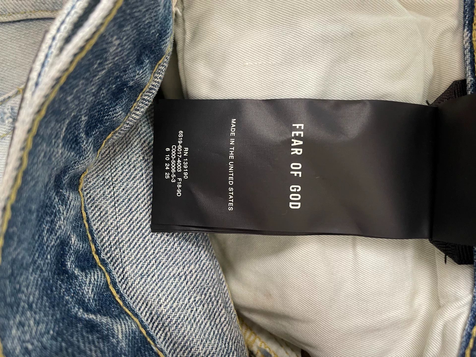 Fear of God Fear of God Season 6 Light Blue Jeans Size US 31 - 5 Thumbnail