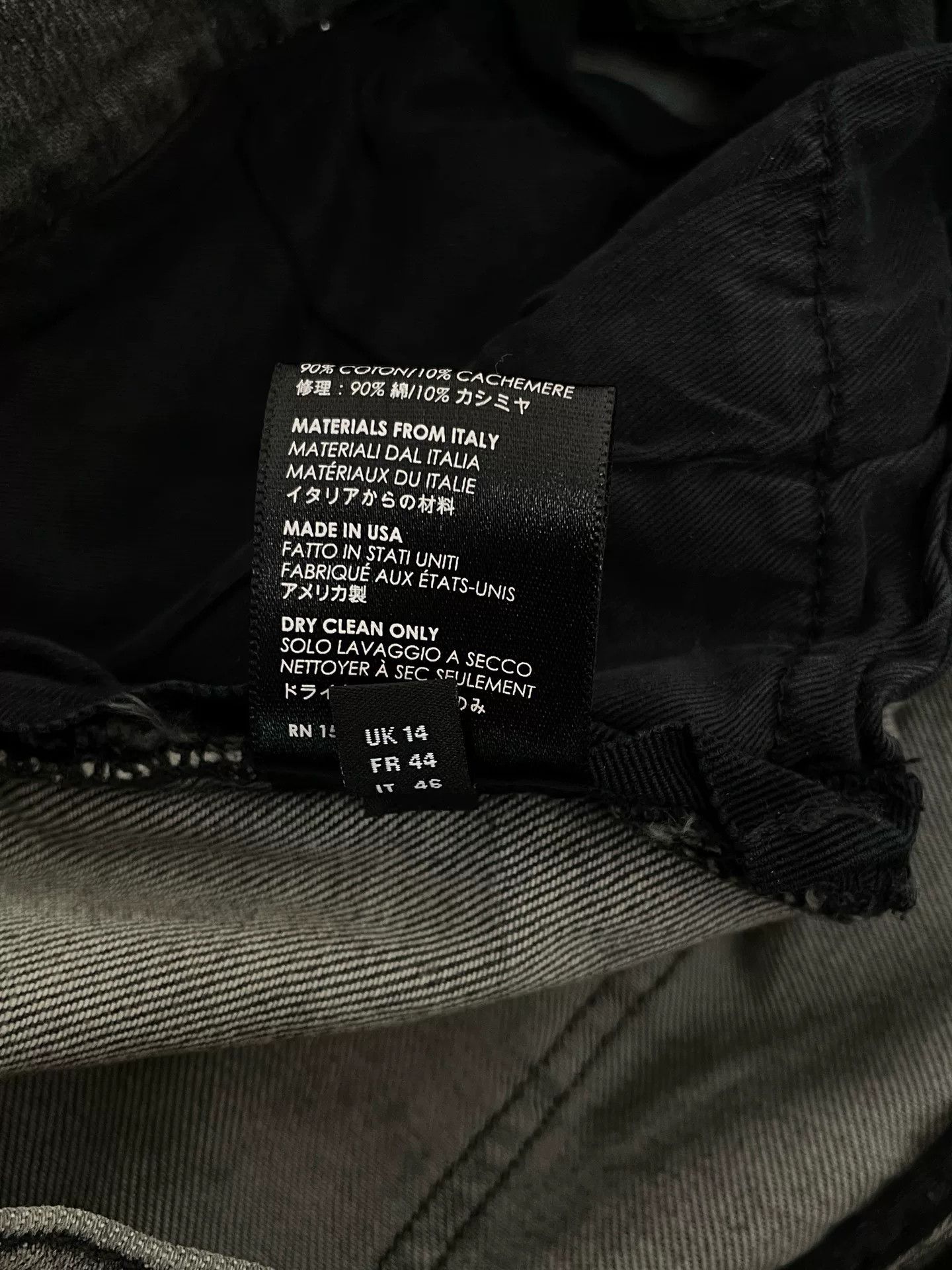 Amiri Amiri MX1 Gray Black Distressed Waffle Size US 31 - 5 Thumbnail