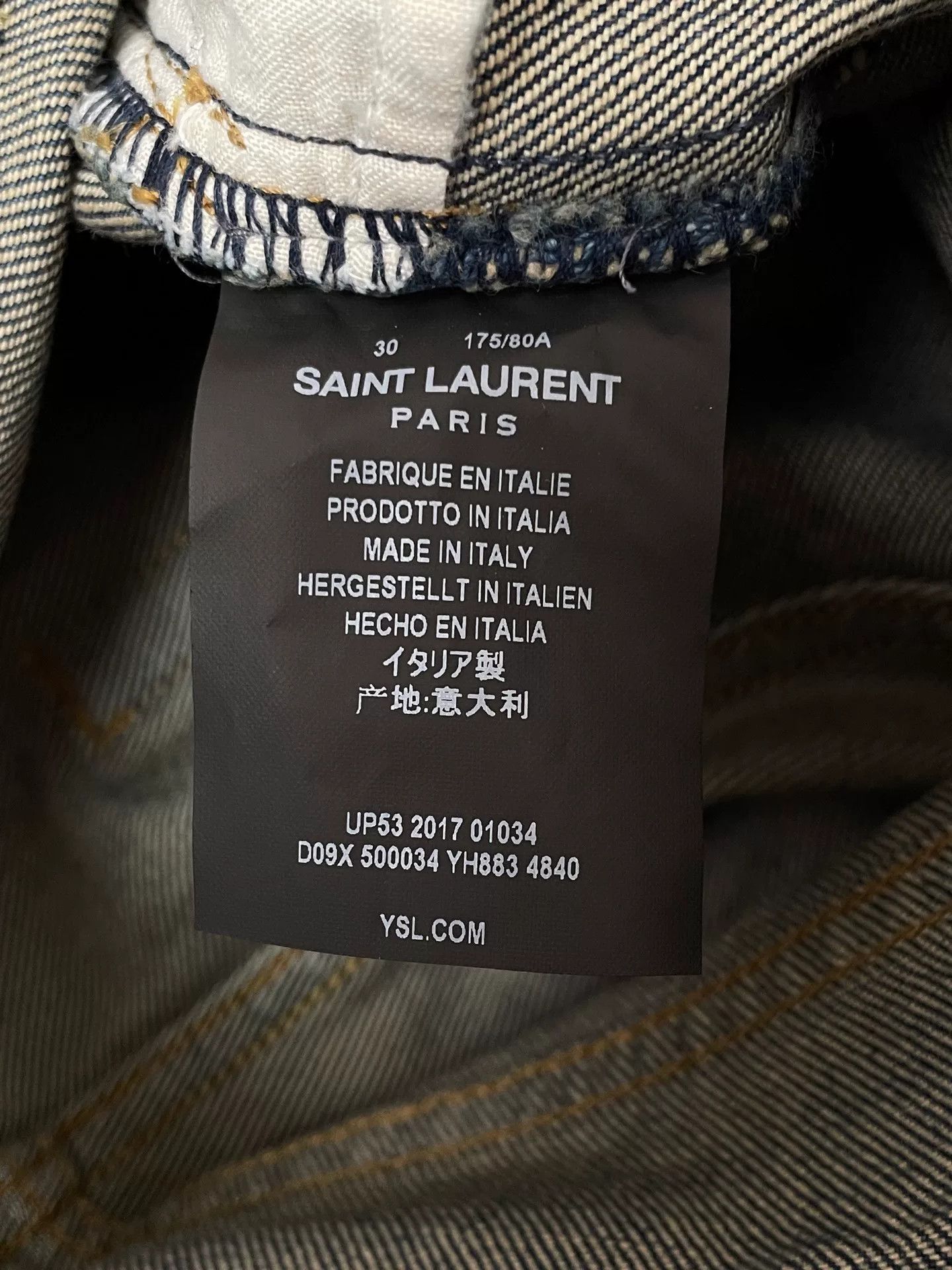 Saint Laurent Paris Saint Laurent Classic Straight-Leg Jeans Size US 30 / EU 46 - 5 Thumbnail