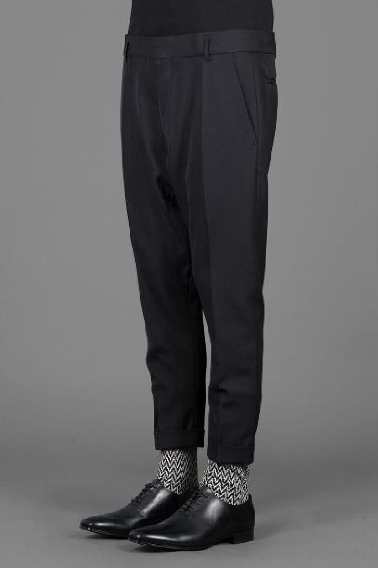 Haider Ackermann Haider Ackermann 14FW Curved Wool Trousers Size US 32 / EU 48 - 9 Thumbnail