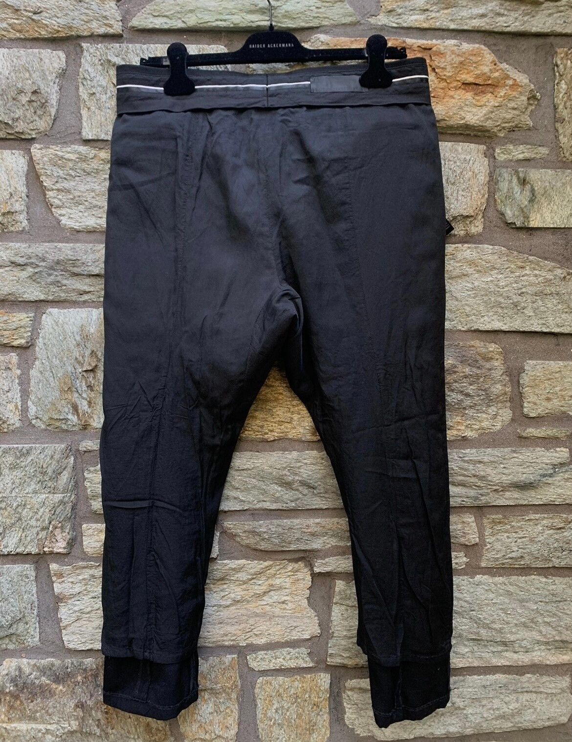 Haider Ackermann Haider Ackermann 14FW Curved Wool Trousers Size US 32 / EU 48 - 7 Thumbnail