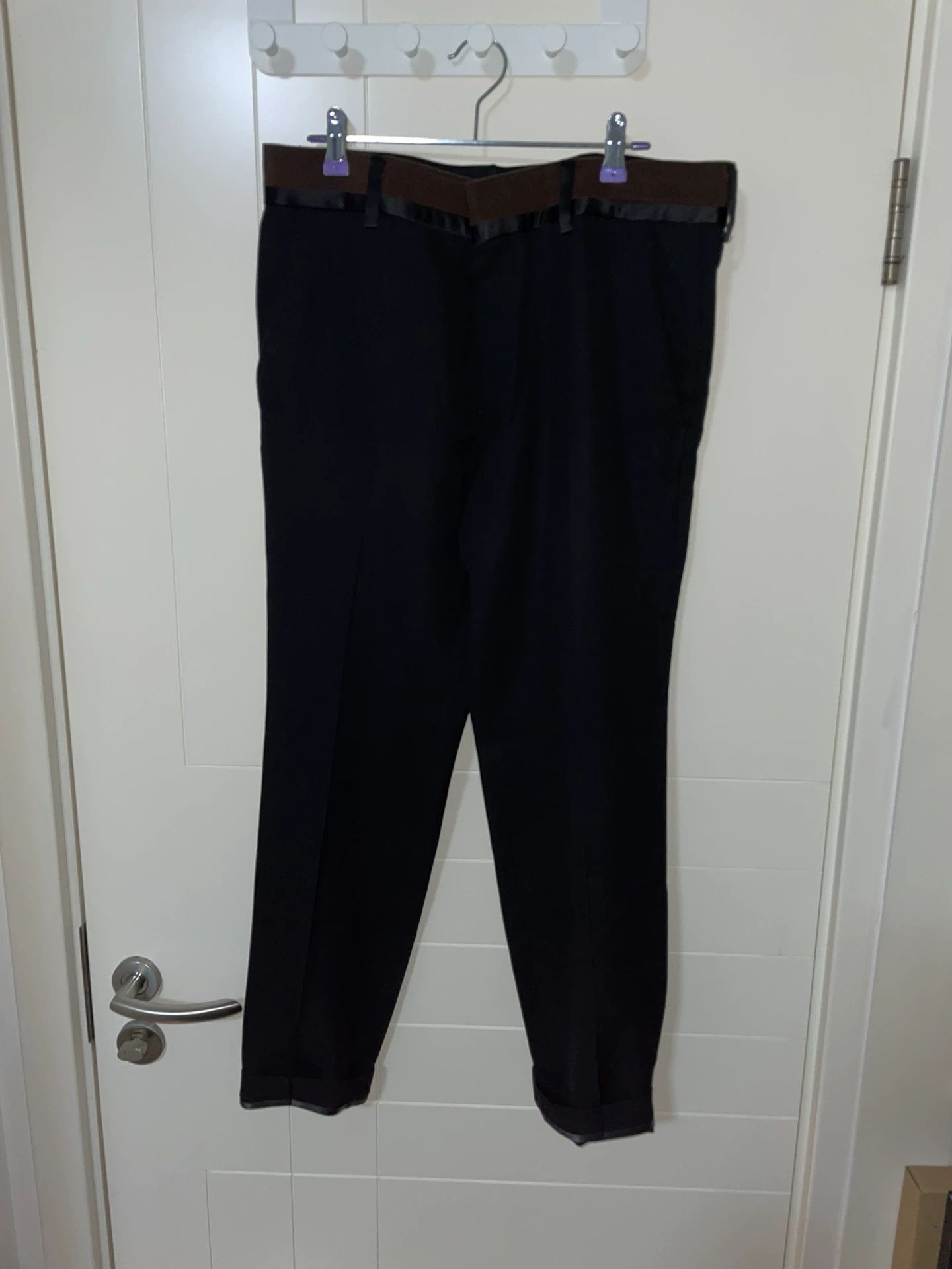 Haider Ackermann Haider Ackermann 16AW Satin Waistband Trousers Size US 32 / EU 48 - 2 Thumbnail