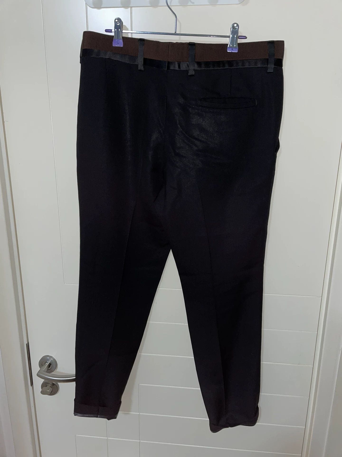 Haider Ackermann Haider Ackermann 16AW Satin Waistband Trousers Size US 32 / EU 48 - 3 Thumbnail