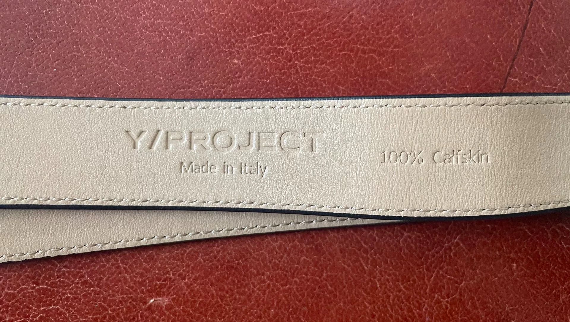 Y/Project Y/Project Double-Head Croc-Embossed Belt Size ONE SIZE - 2 Thumbnail