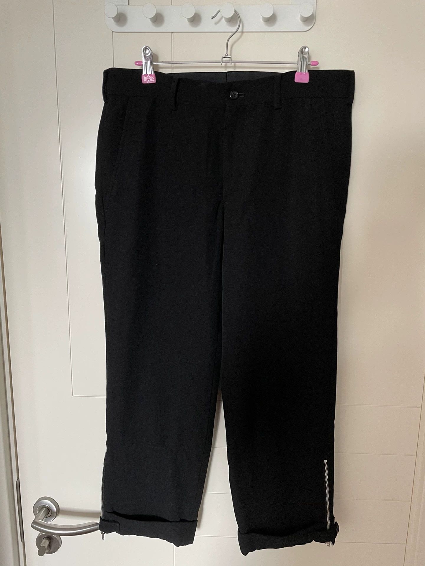 Yohji Yamamoto Yohji Yamamoto 07 Zip Cropped Pants Size US 26 / EU 42 - 2 Thumbnail