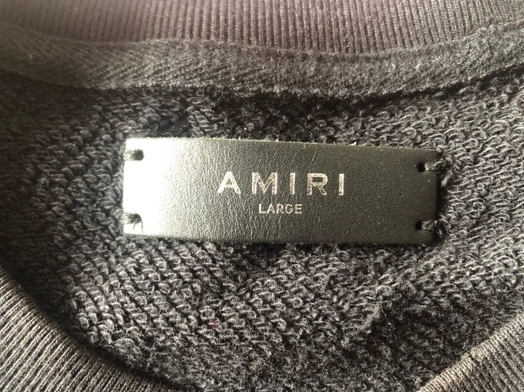 Amiri Amiri 17AW Gunshot Crewneck Size US L / EU 52-54 / 3 - 4 Thumbnail