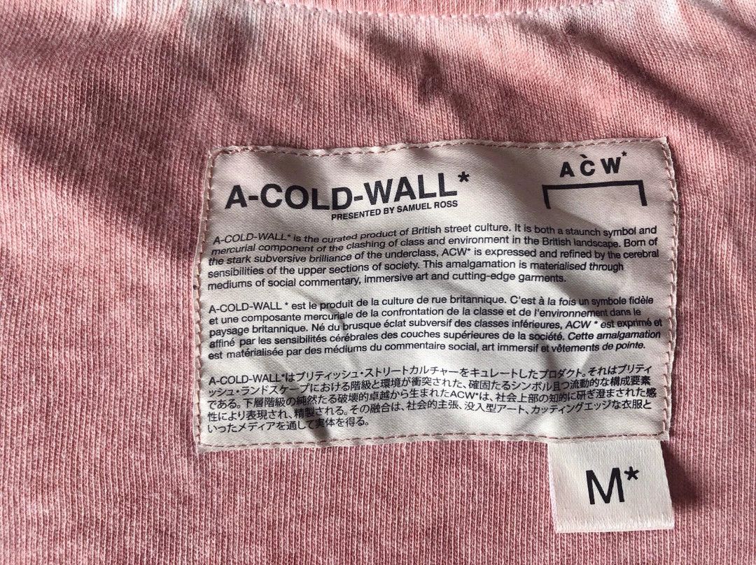 A-COLD-WALL* A-Cold-Wall 19ss Pink Washed T-Shirt Size US M / EU 48-50 / 2 - 3 Thumbnail