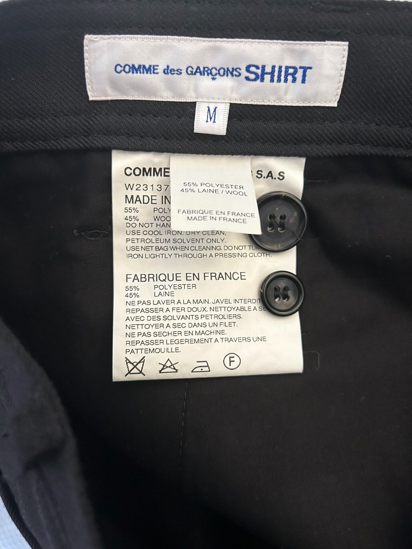 Comme des Garcons Comme des Garçons CDG Straight Trousers Size US 32 / EU 48 - 5 Thumbnail