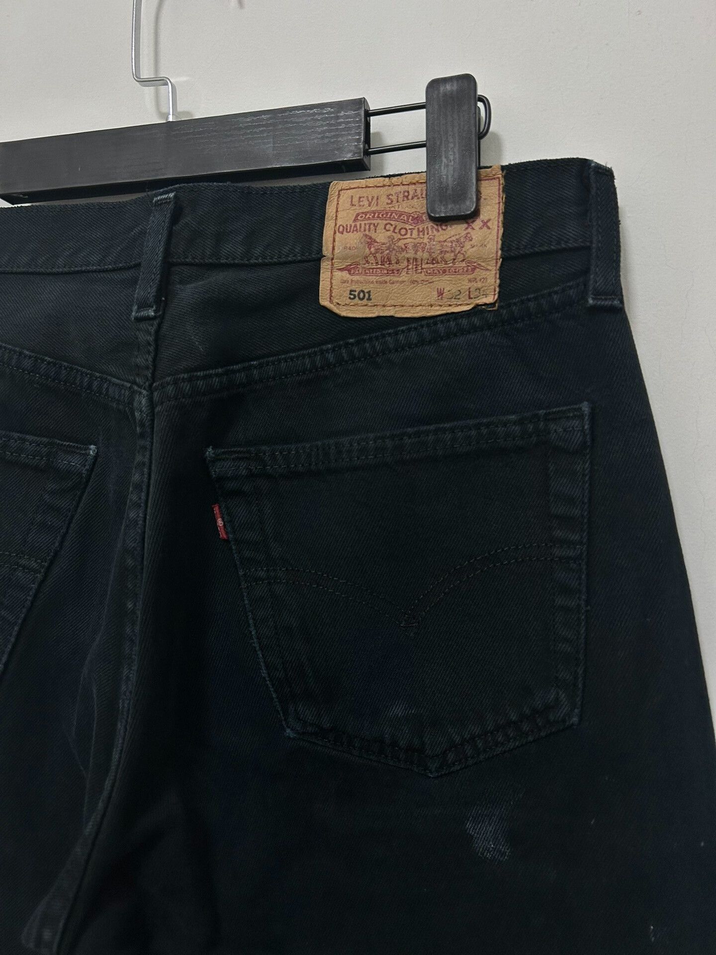 Levi's Vintage Clothing Levi's Vintage 501 Black Splatter Jeans Size US 32 / EU 48 - 3 Thumbnail