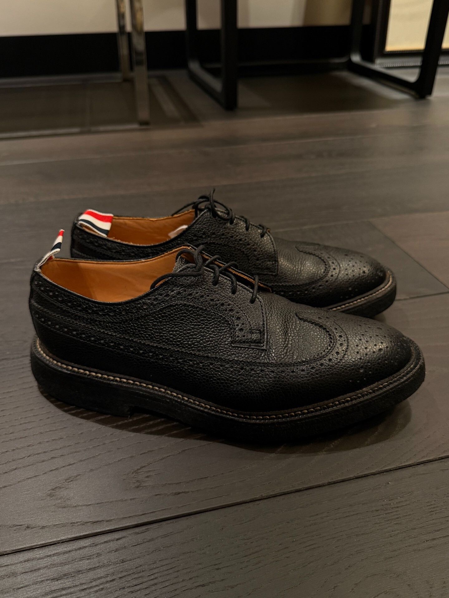 Thom Browne THOM BROWNE Black Carved Leather Oxfords Size US 9 / EU 42 - 2 Thumbnail