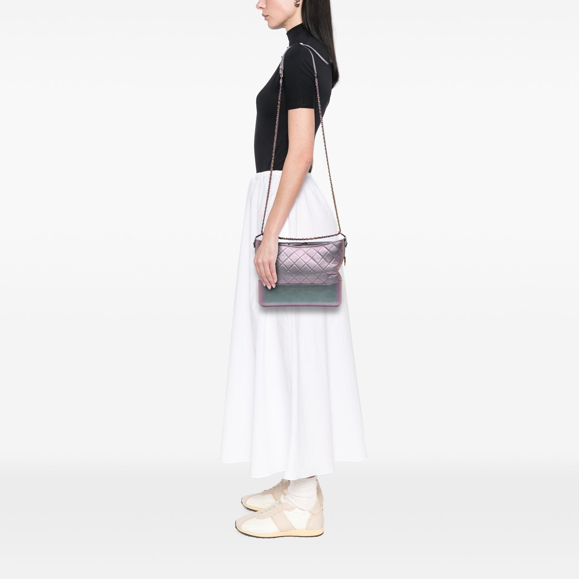 Chanel Medium Iridescent Calfskin Gabrielle Crossbody Size ONE SIZE - 10 Thumbnail