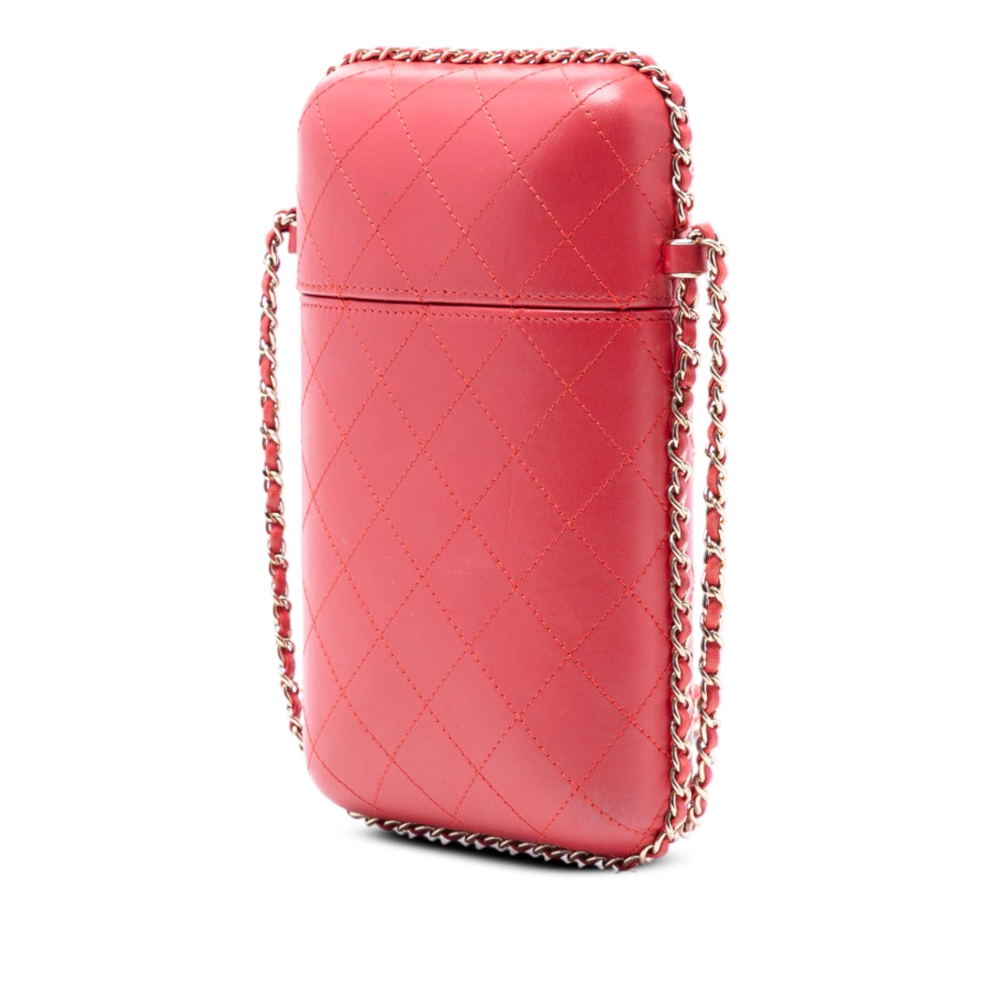 Chanel CC Quilted Lambskin Chain Around Phone Holder Size ONE SIZE - 2 Thumbnail