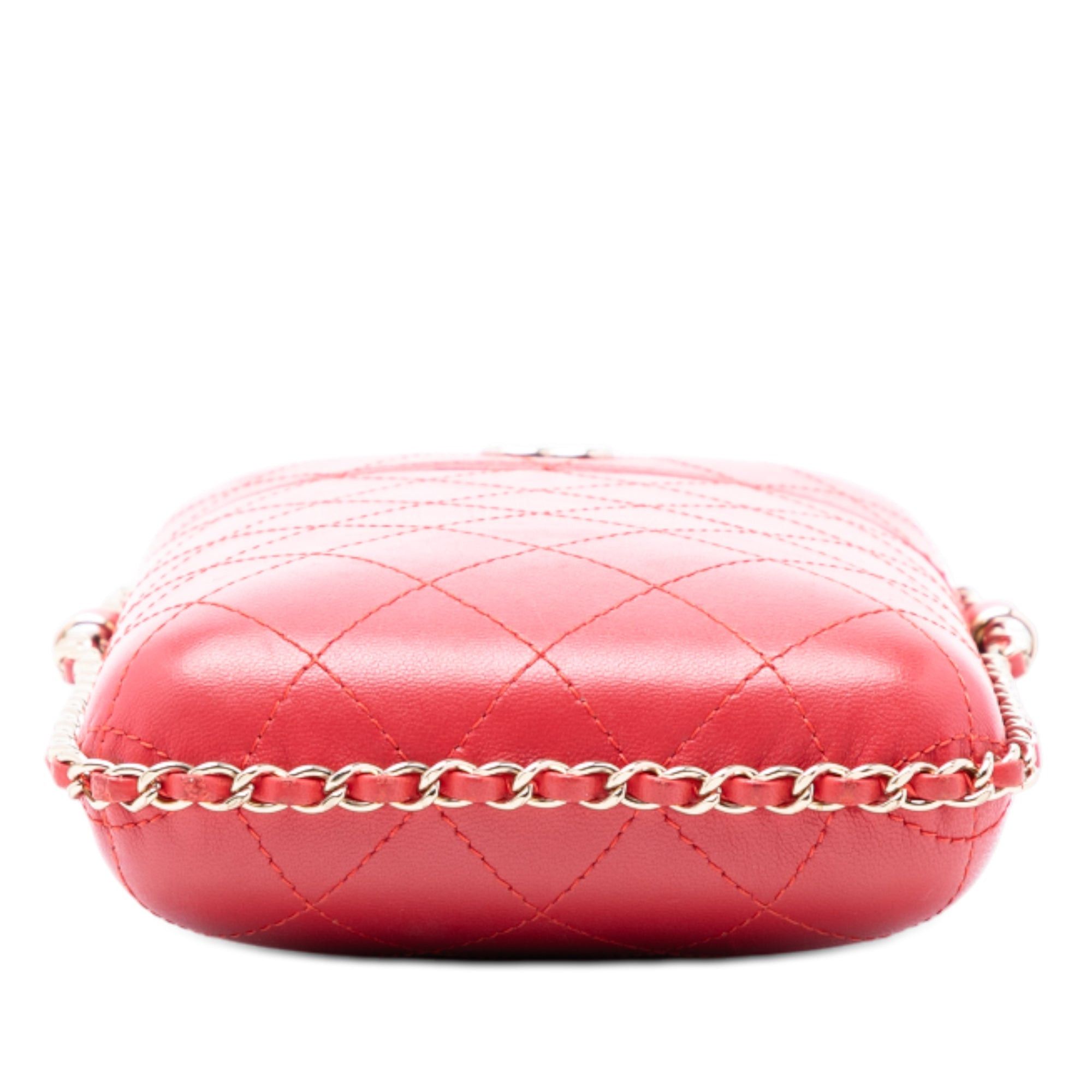 Chanel CC Quilted Lambskin Chain Around Phone Holder Size ONE SIZE - 3 Thumbnail