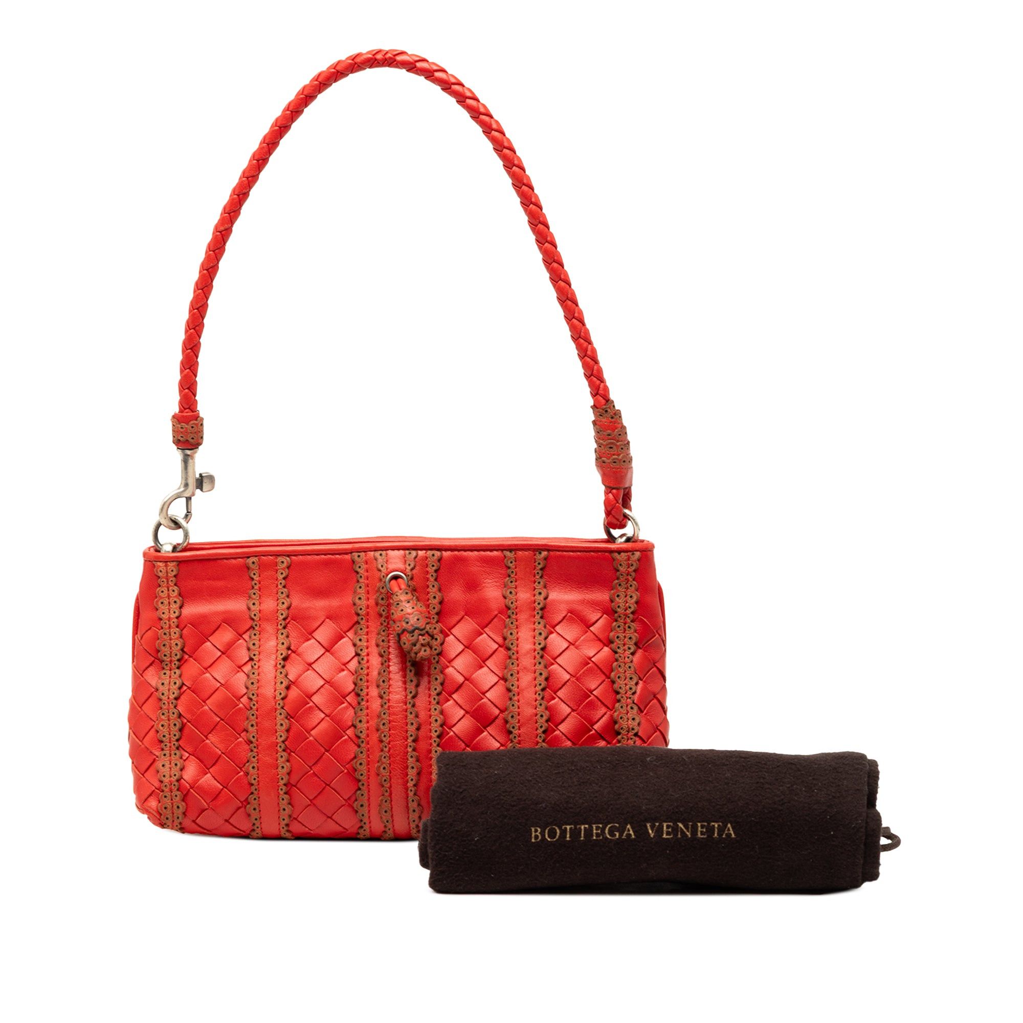 Bottega Veneta Leather Intrecciato Stripe Shoulder Bag Size ONE SIZE - 8 Thumbnail