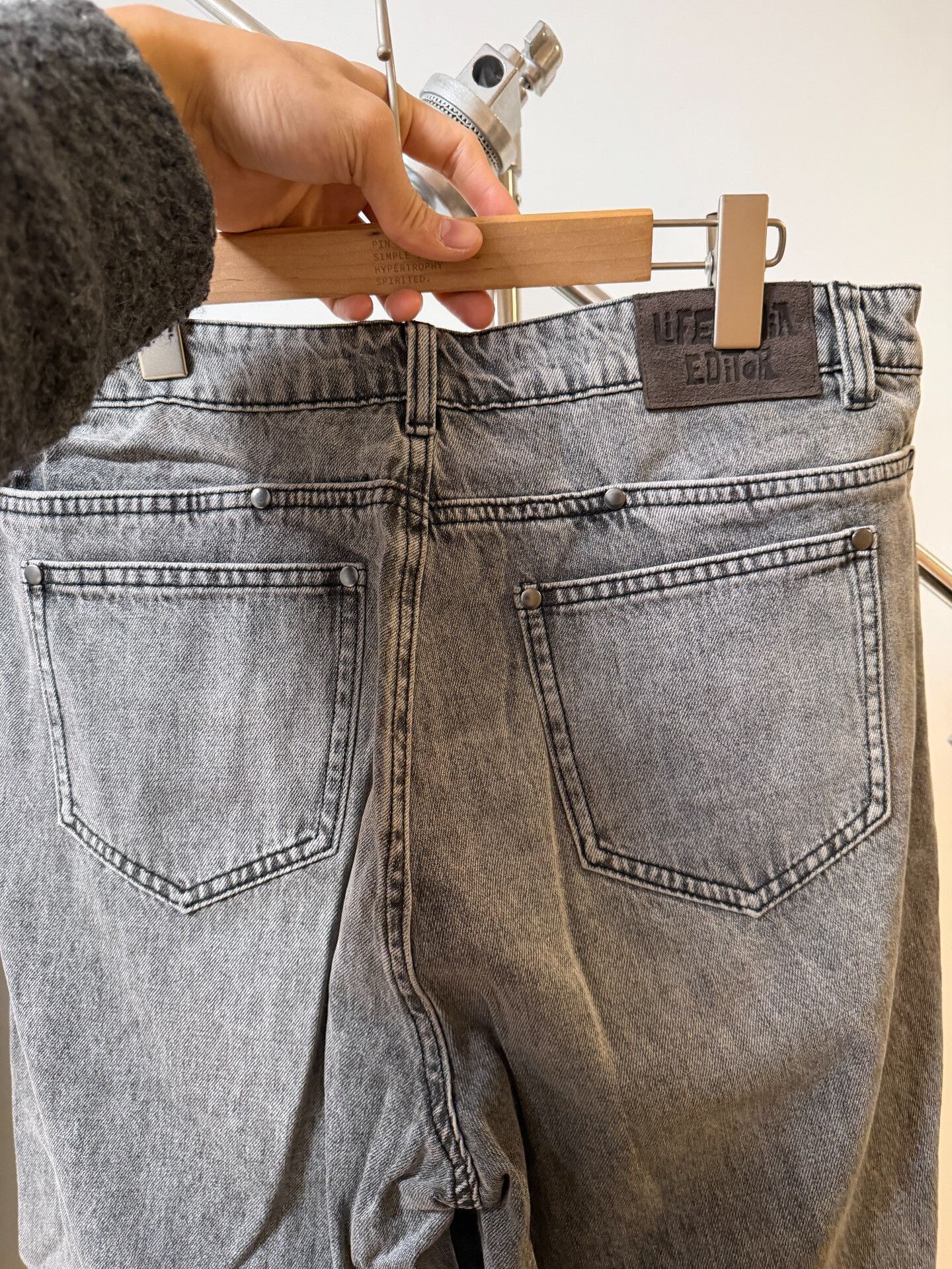 Life is Good LIFEPEDIA Washed Gray Distressed Jeans Size US 30 / EU 46 - 5 Thumbnail