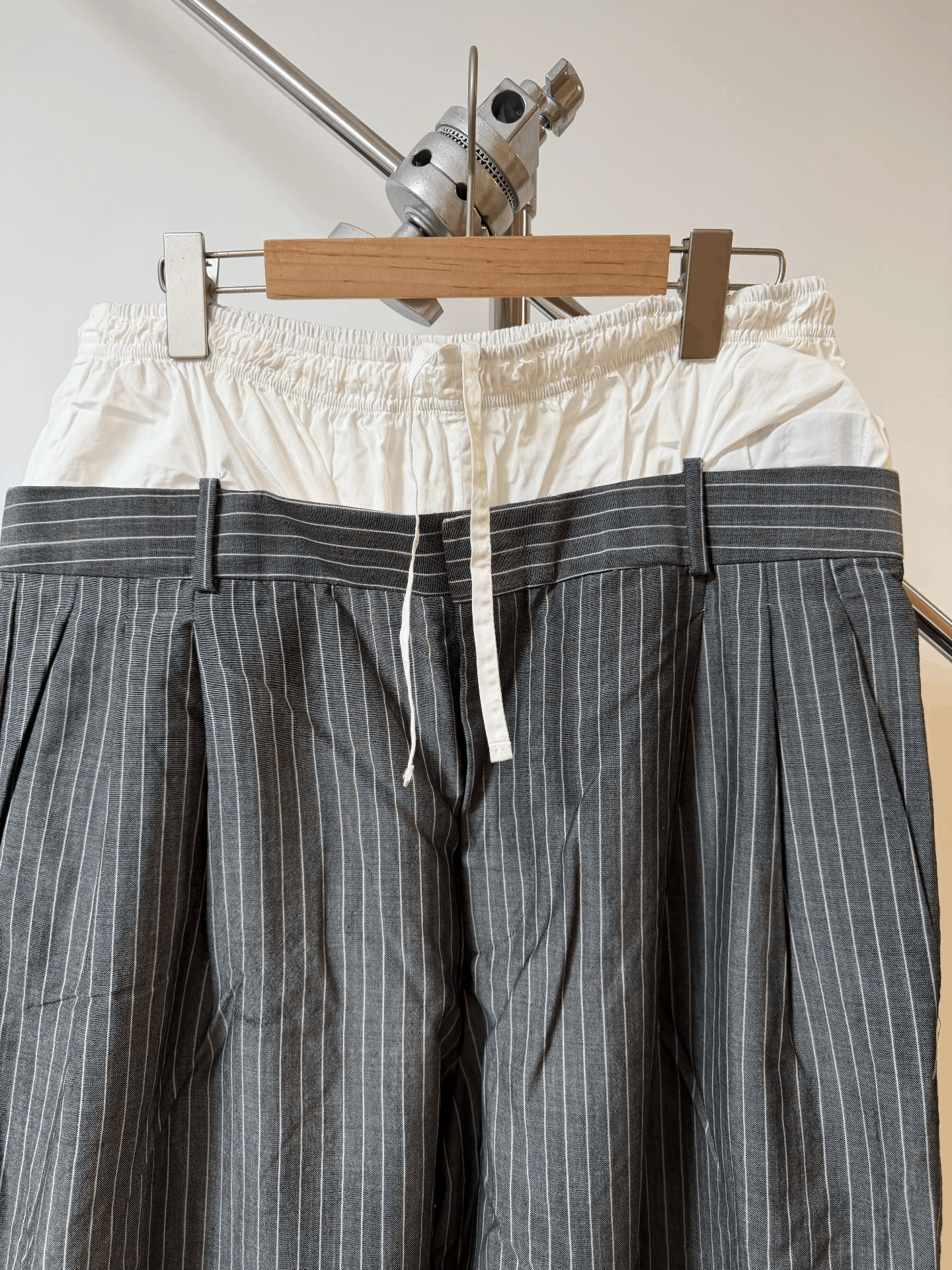 Hed Mayner HED MAYNER 24SS Striped Wide-Leg Tailored Pants Size US 26 / EU 42 - 2 Thumbnail