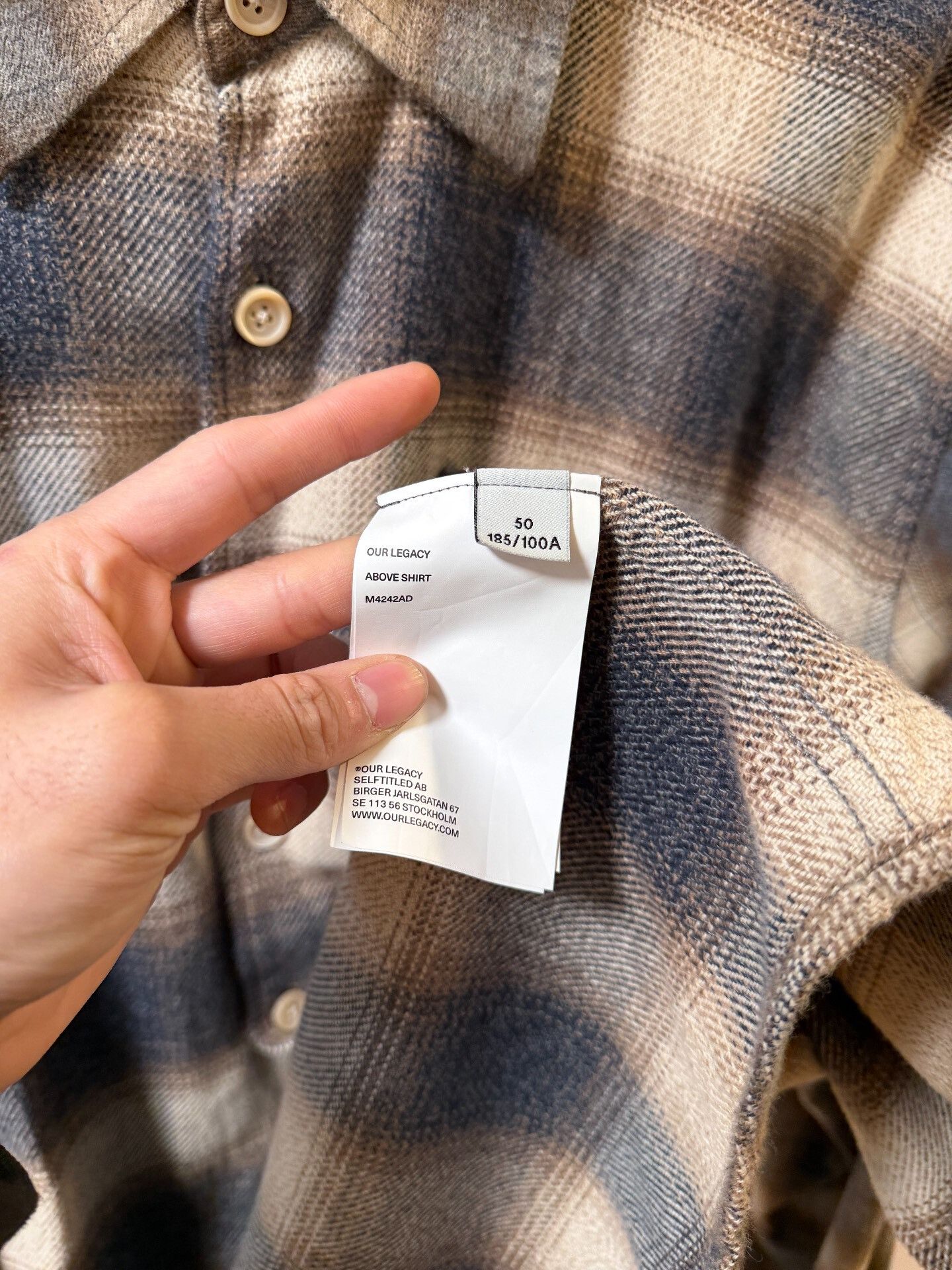 Our Legacy OUR LEGACY Above Lagger Flannel Shirt Size US M / EU 48-50 / 2 - 6 Thumbnail