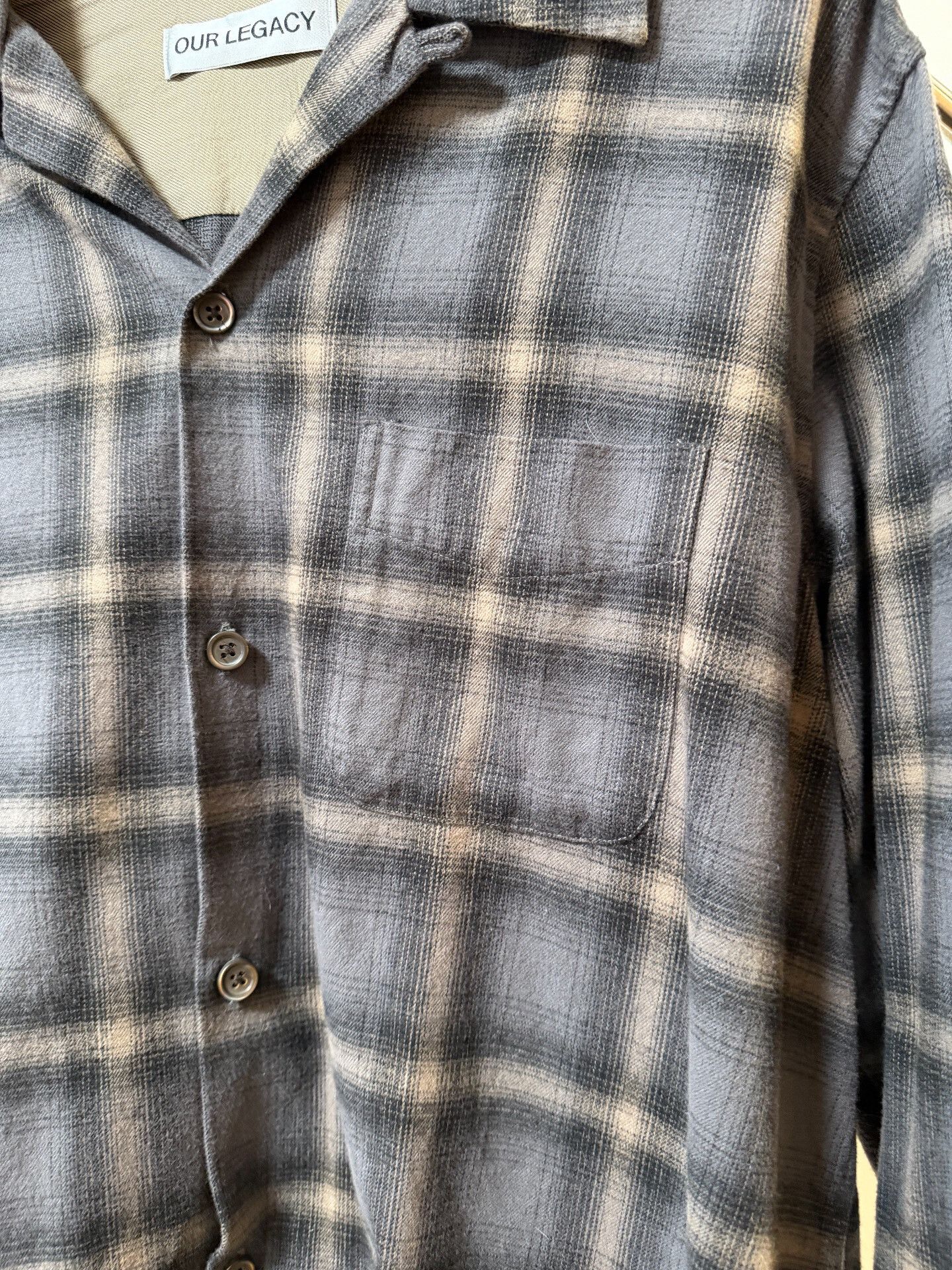 Our Legacy Our Legacy FW24 Textured Flannel Shirt Size US M / EU 48-50 / 2 - 3 Thumbnail