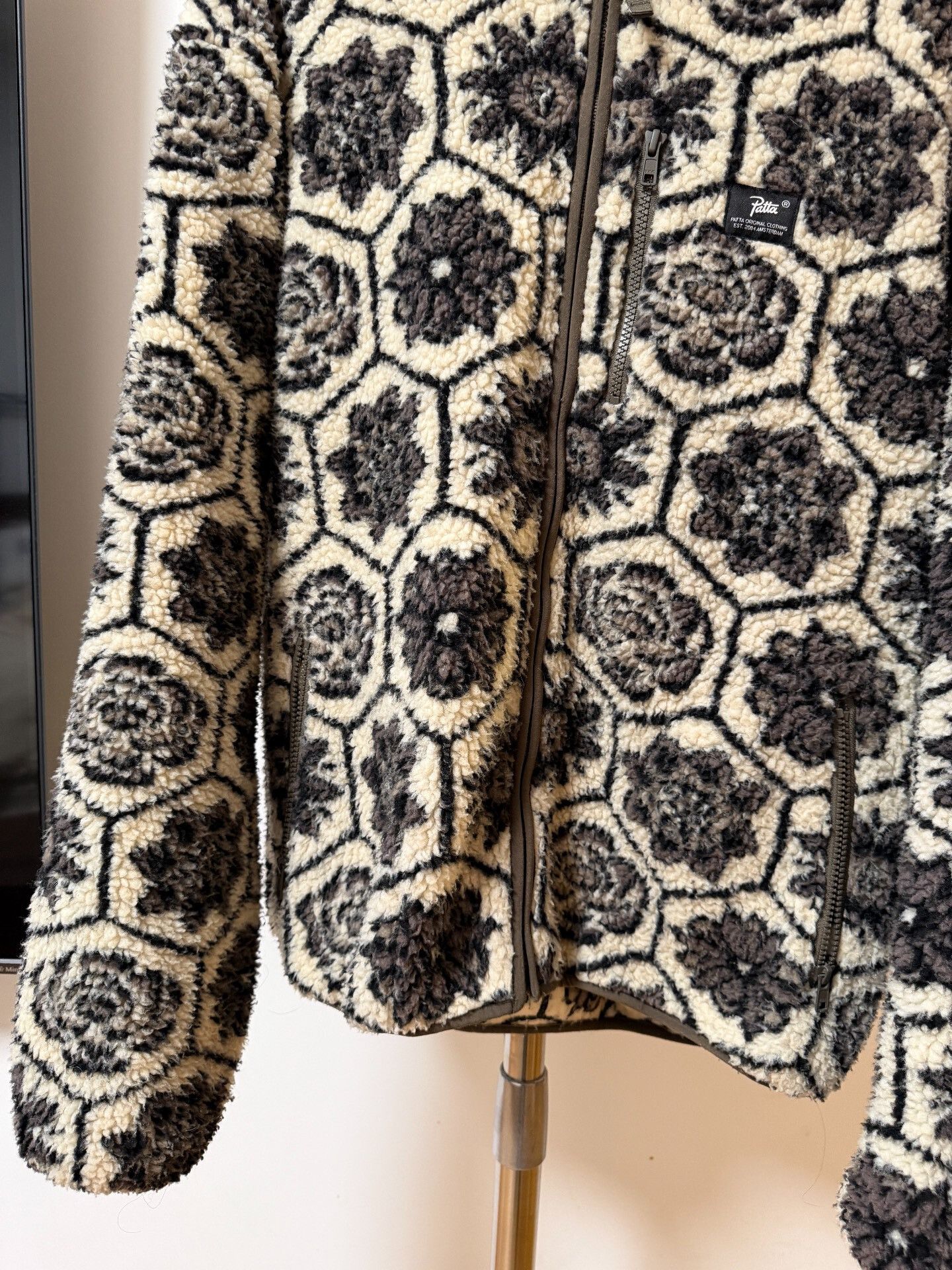 Patta Patta 22AW Wall Flower Fleece Jacket Size US XL / EU 56 / 4 - 3 Thumbnail