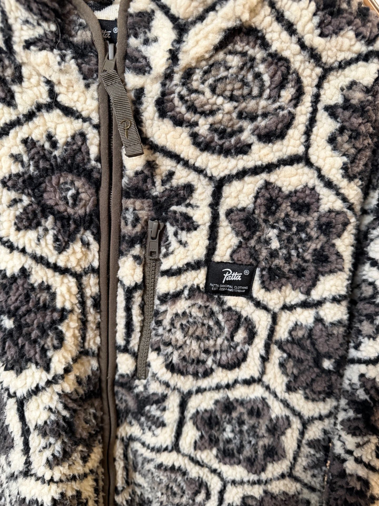 Patta Patta 22AW Wall Flower Fleece Jacket Size US XL / EU 56 / 4 - 4 Thumbnail