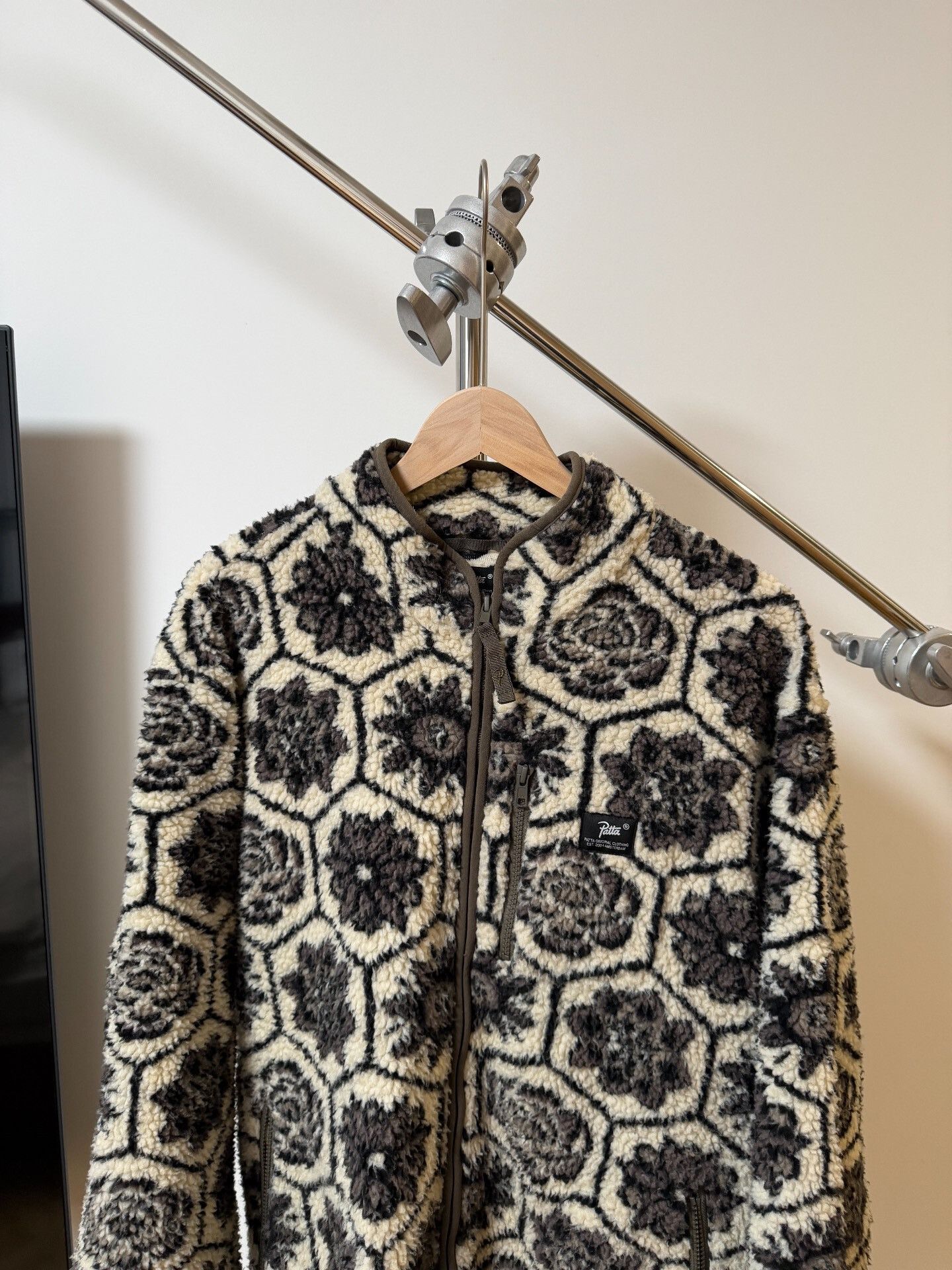 Patta Patta 22AW Wall Flower Fleece Jacket Size US XL / EU 56 / 4 - 2 Thumbnail
