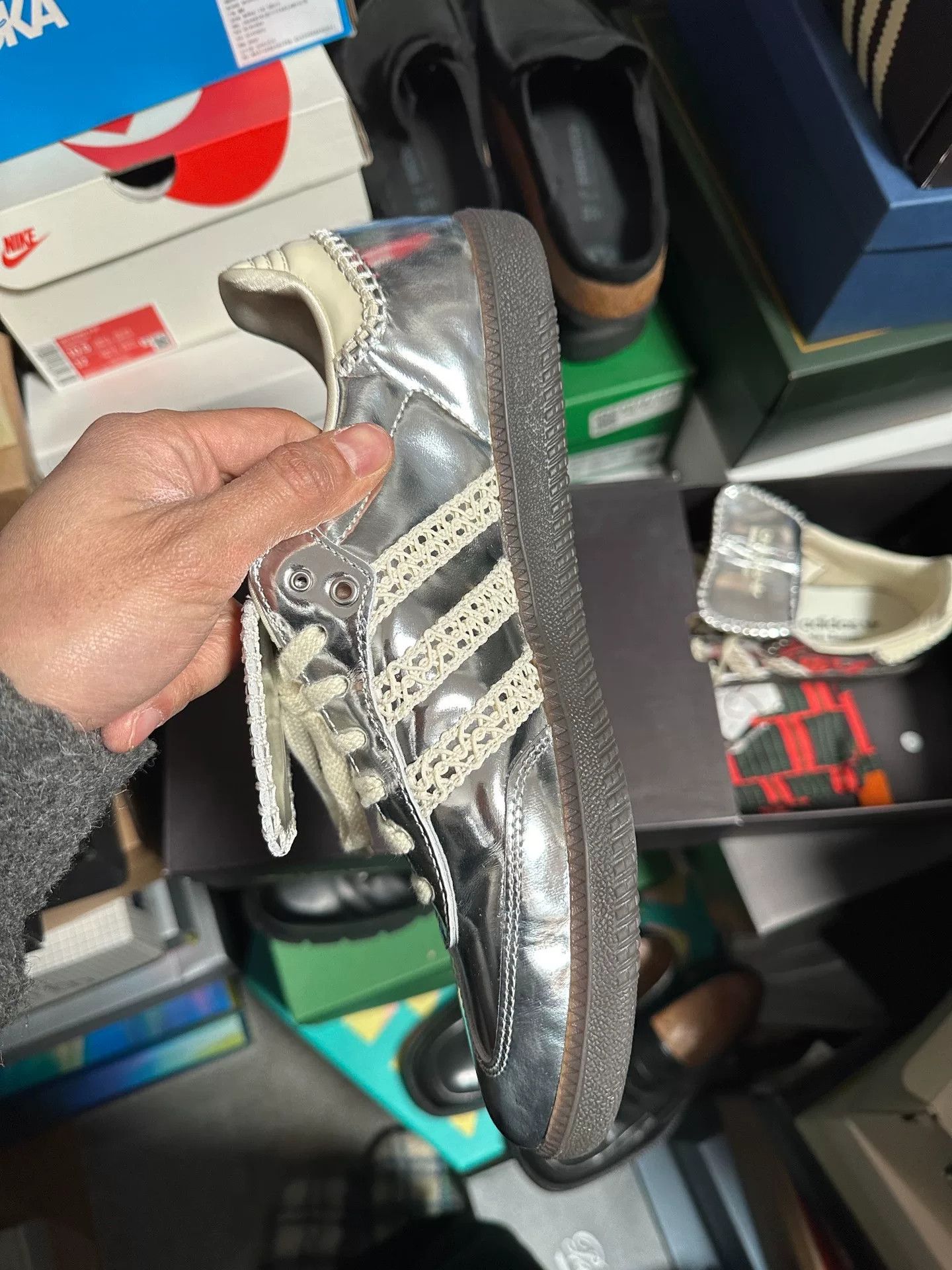Wales Bonner Wales Bonner x adidas Samba Size US 11.5 / EU 44-45 - 4 Thumbnail