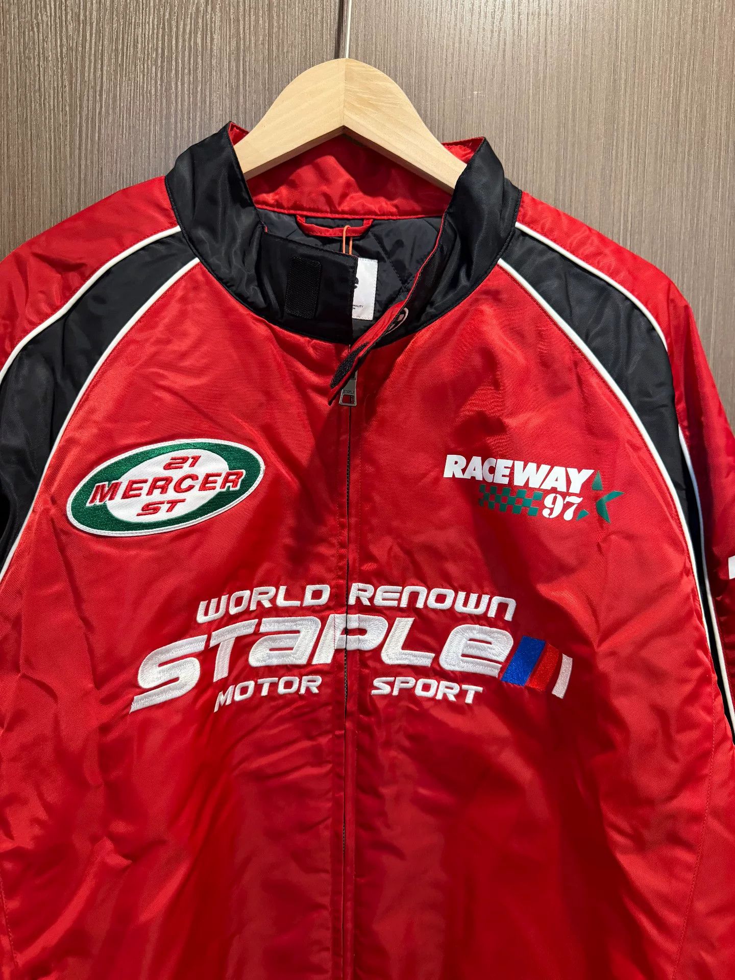 Staple STAPLE Men's Fall Racing Nylon Jacket Size US XL / EU 56 / 4 - 2 Thumbnail